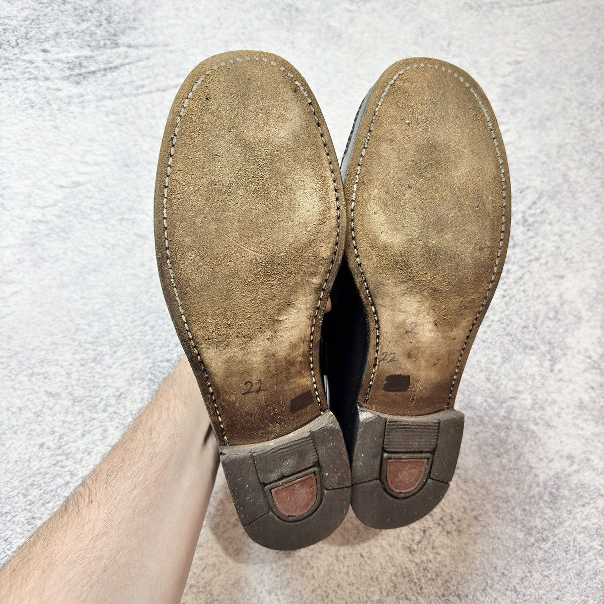 Designer × Handmade Greve Mohawk Penny Loafers US10.5 UK10 EU44.5 29cm Size US 10.5 / EU 43-44 - 5 Thumbnail