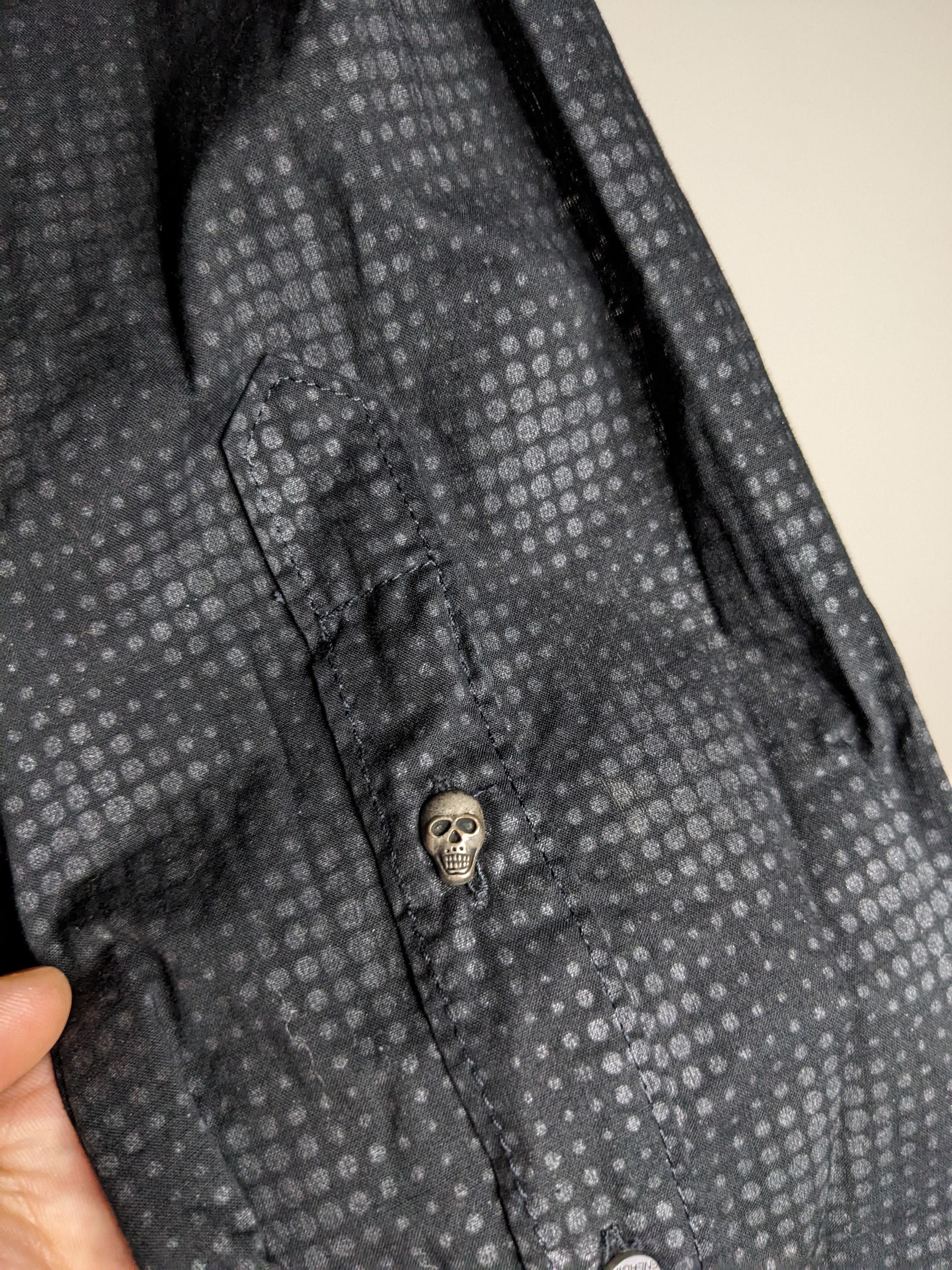 Energie VINTAGE Energie Button Up Shirt Geometric Black Large 90s Size US L / EU 52-54 / 3 - 7 Thumbnail