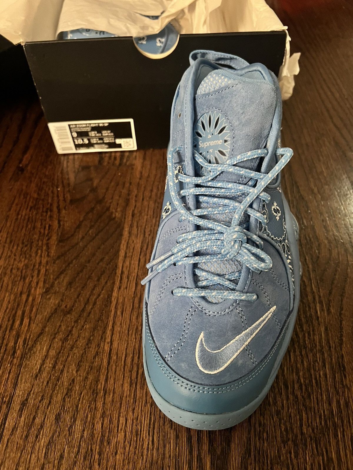 Nike × Supreme Nike Air Zoom Flight 95 SP x Supreme University Blue Size US 9 / EU 42 - 2 Thumbnail
