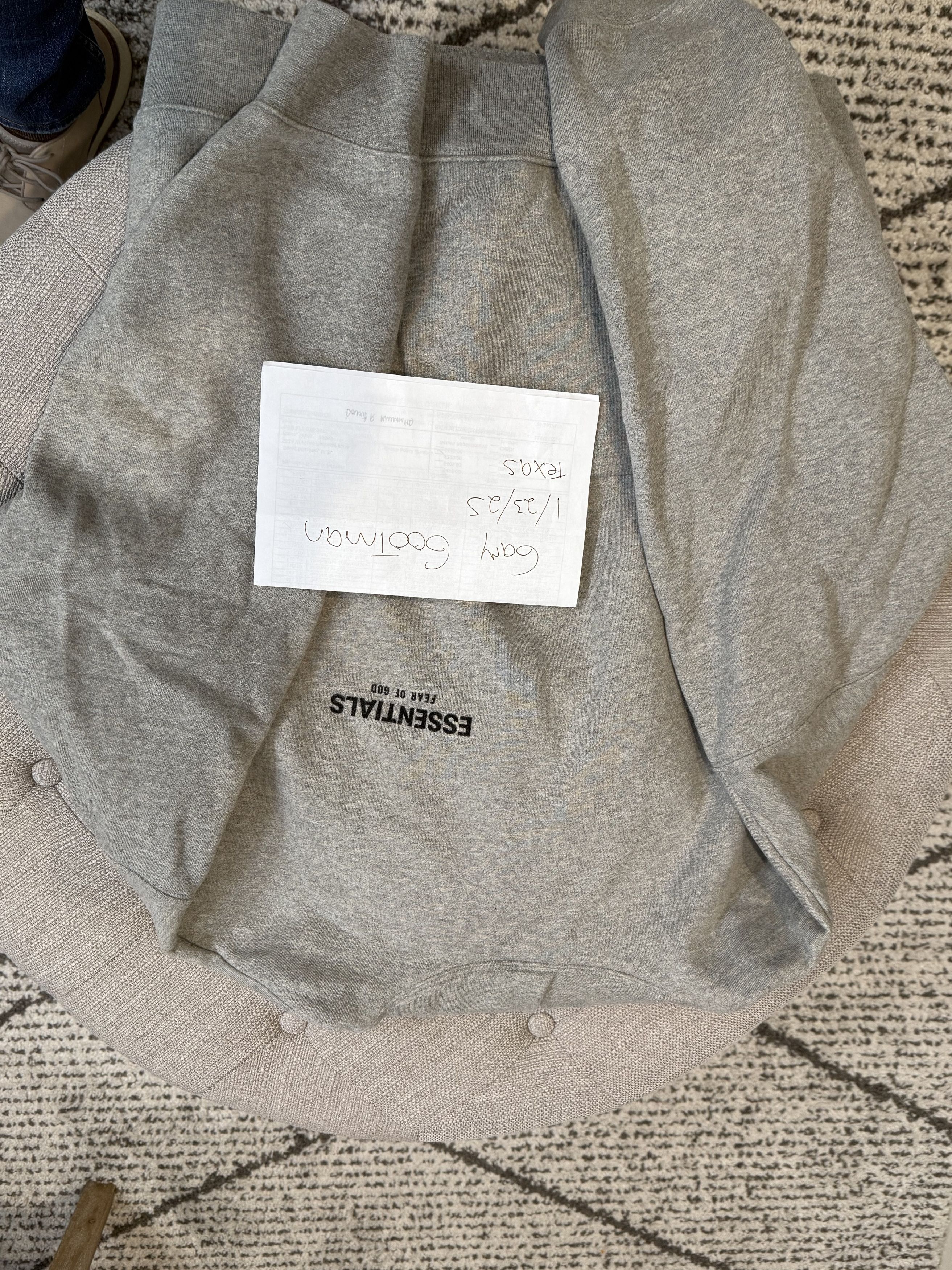 Essentials × FOG × Fear of God Fear of God Essentials SS23 oatmeal Knit Hoodie Medium Size US M / EU 48-50 / 2 - 4 Thumbnail
