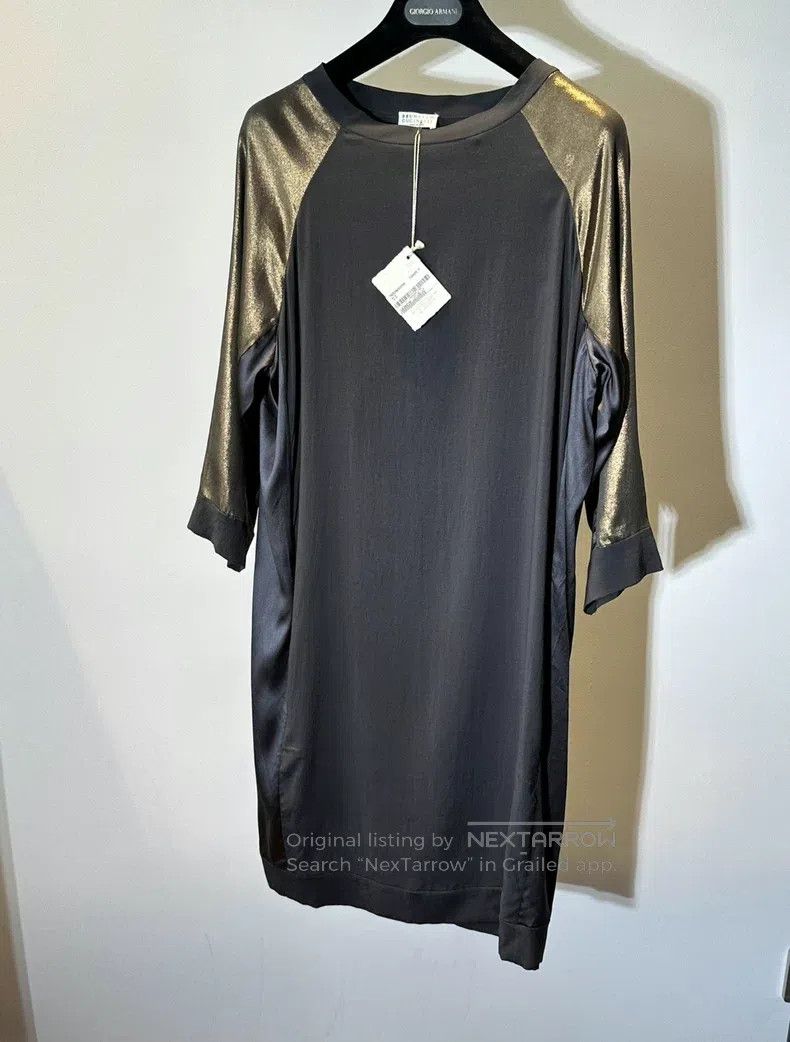 Brunello Cucinelli Brunello Cucinelli Silk Linen Dress Size M / US 6-8 / IT 42-44 - 1 Thumbnail