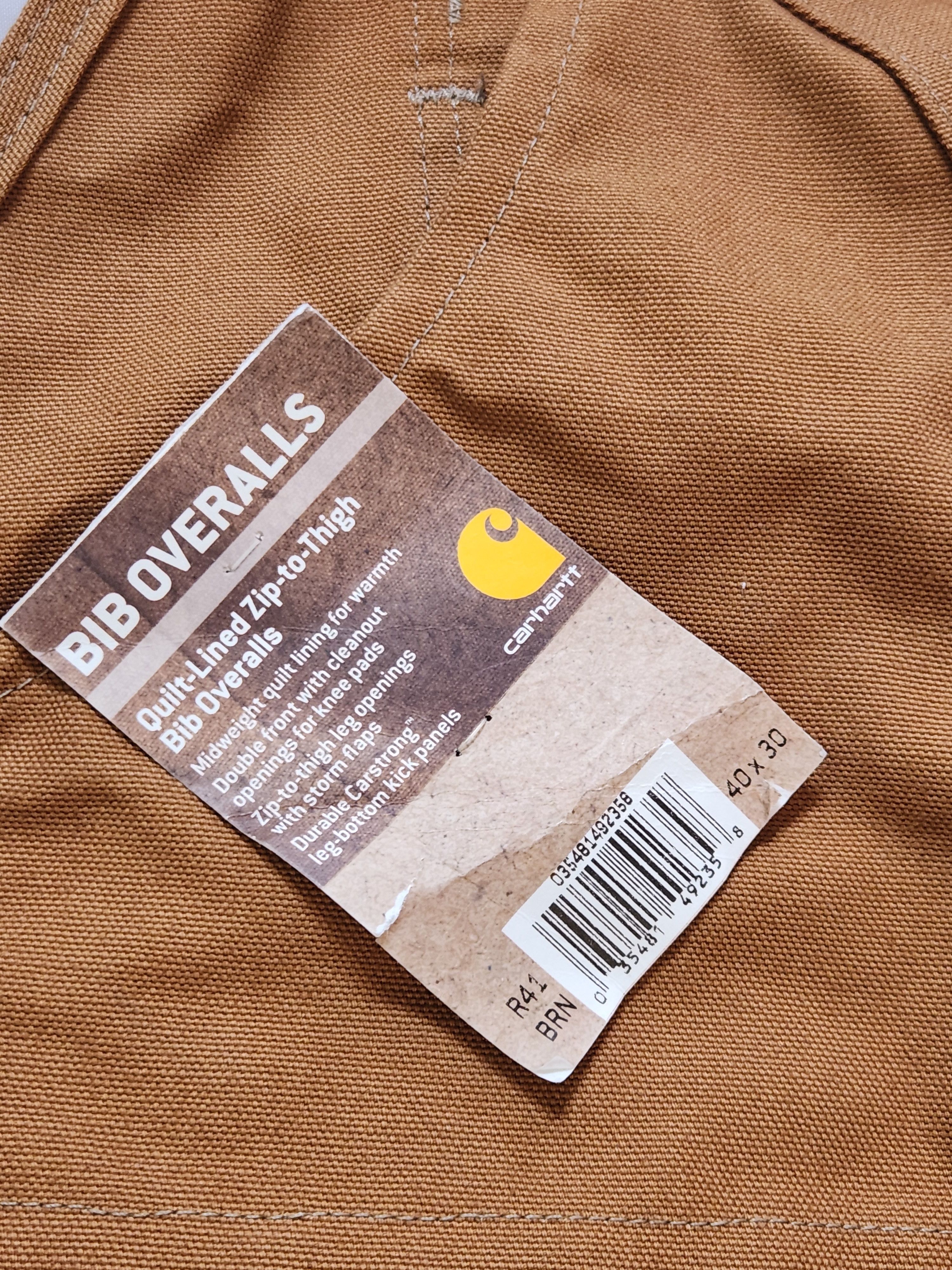 Carhartt bib overall double knee Size US 40 / EU 56 - 7 Thumbnail