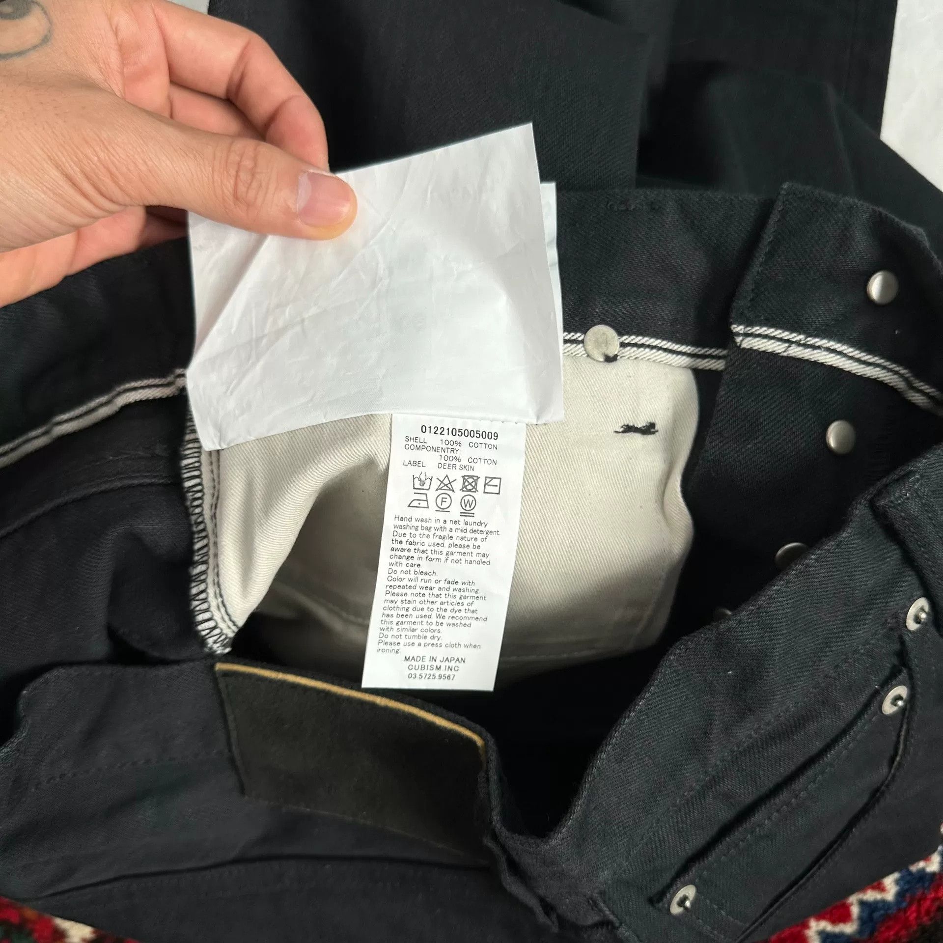 Visvim visvim 22ss 01.2OW CMYK Black Jeans W32 L30 Size US 32 / EU 48 - 7 Thumbnail