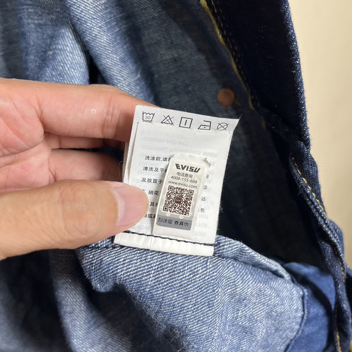 Evisu Evisu Discharged Daicock Insert Selvedge Denim Kimono Size US M / EU 48-50 / 2 - 16 Thumbnail