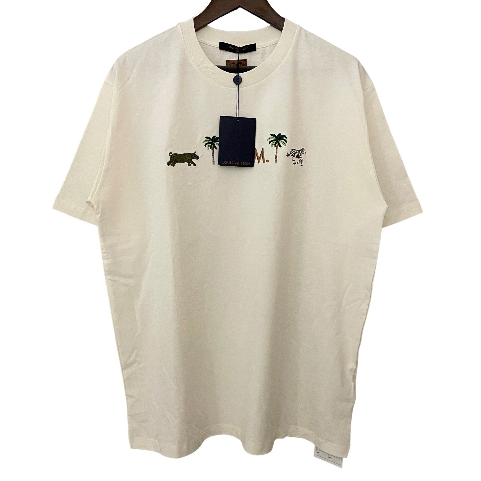 Louis Vuitton Louis Vuitton Embroidered Palm Tree T-Shirt Size L Size US L / EU 52-54 / 3 - 1 Thumbnail