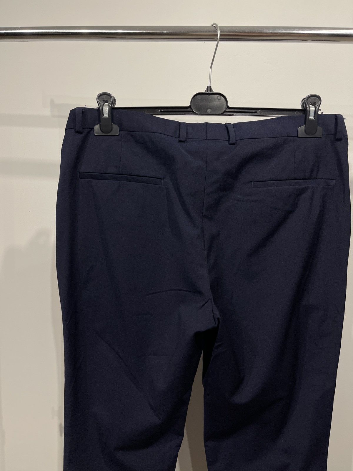 Hugo Boss HUGO BOSS men’s trousers classic wool dark blue pants Size 42L - 4 Thumbnail
