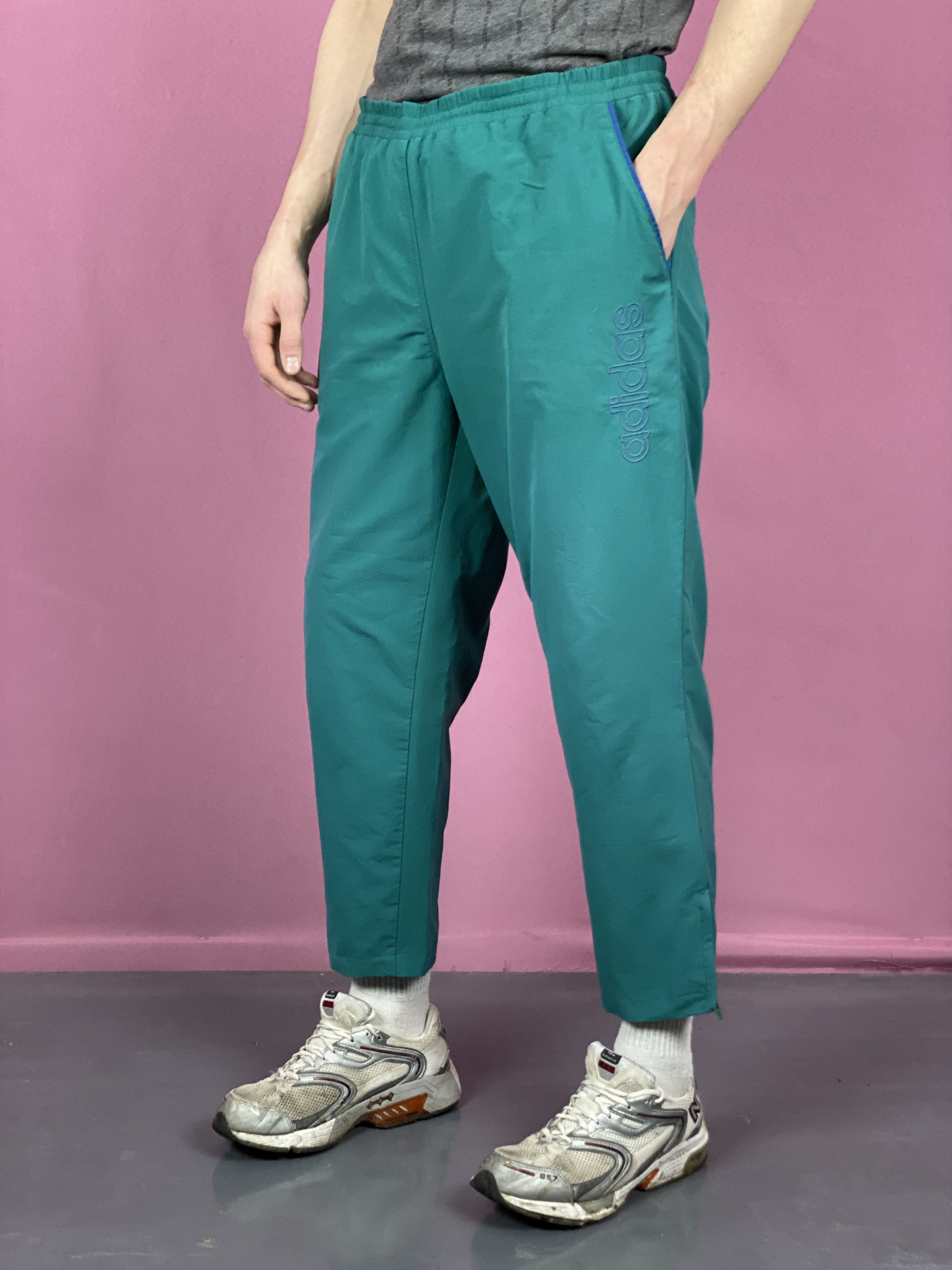 Adidas × Vintage 90s Adidas Vintage Men's Track Pants - M Size US 32 / EU 48 - 1 Thumbnail