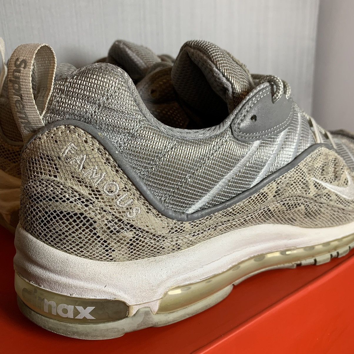 Nike × Supreme Supreme Nike Air Max 98 Snakeskin Size US 11.5 / EU 44-45 - 7 Thumbnail