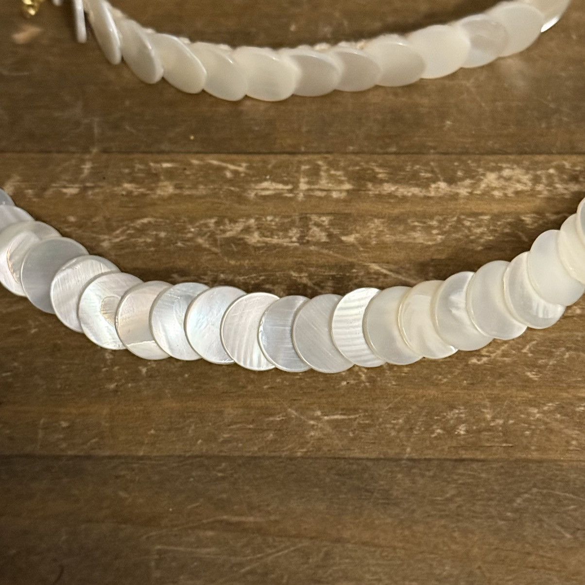 Vintage Vintage Mother of Pearl collar necklace and bracelet set Size ONE SIZE - 3 Thumbnail