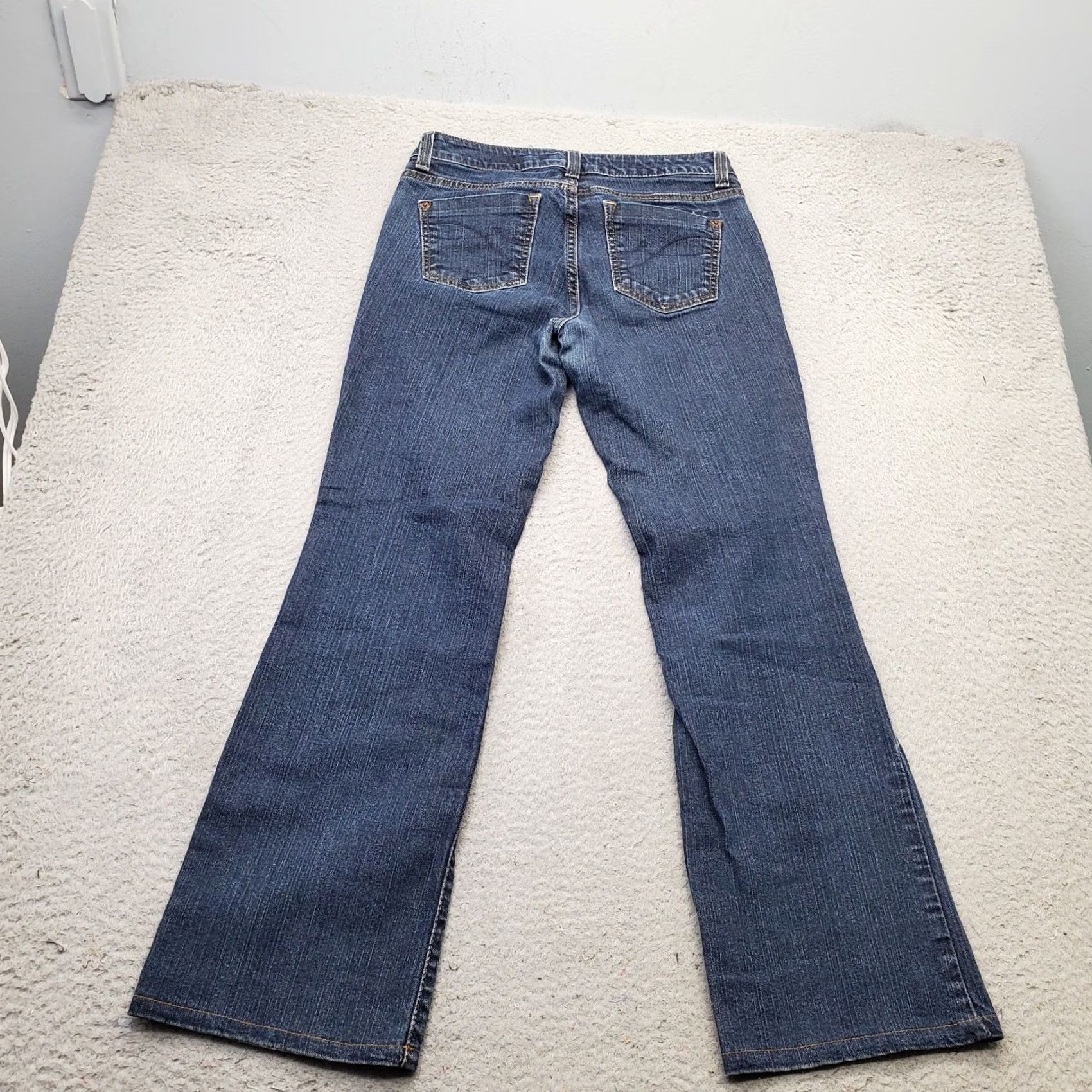 DKNY DKNY Womens Jeans Bootcut 5-Pocket Denim Blue Size 6 Slim Stretch Soho Flat Front 27.75 Inseam Regular Waist 29 In Vintage: No Size 28" / US 6 / IT 42 - 2 Thumbnail