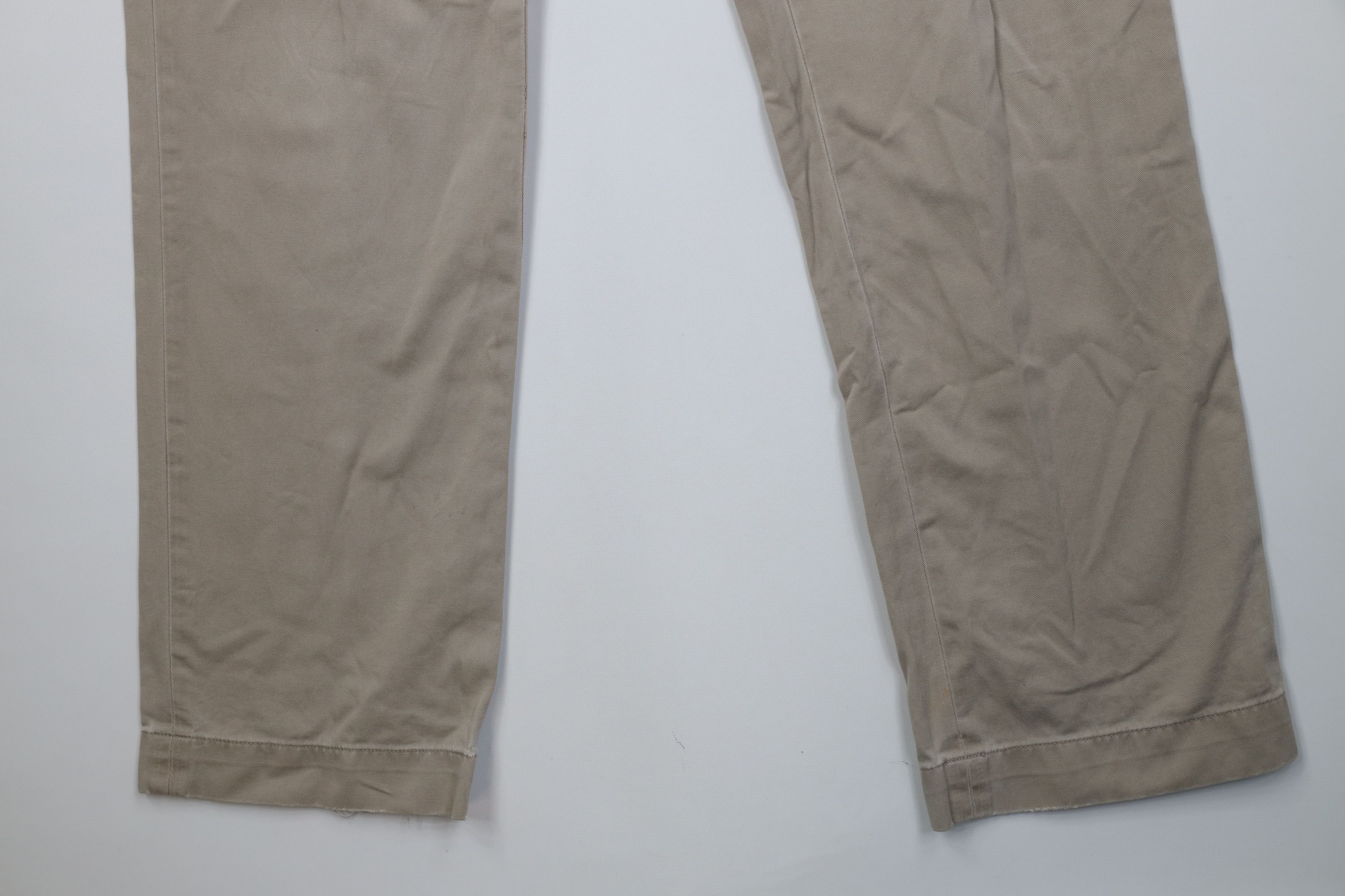 Ralph Lauren Vintage 90s Ralph Lauren Wide Leg Chino Pants Beige Cotton Size US 38 / EU 54 - 4 Thumbnail