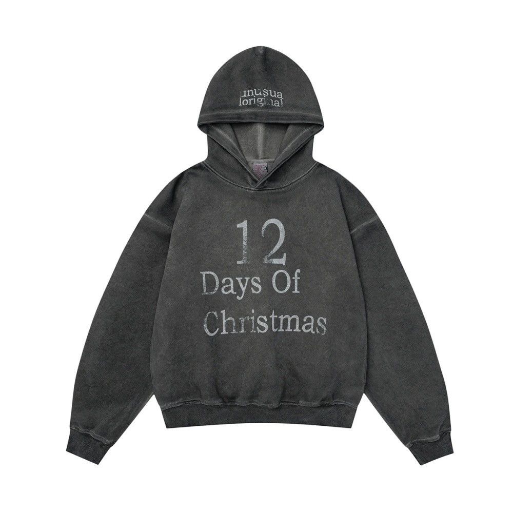Vintage Distressed washed letter print men's loose retro hoodie Size US M / EU 48-50 / 2 - 1 Thumbnail