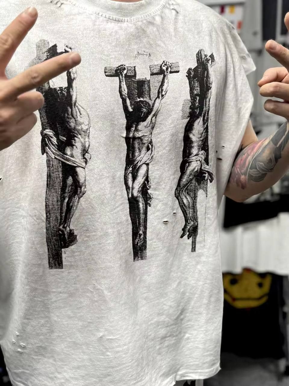 Japanese Brand × Vintage short-sleeve cotton T-shirt Size US XL / EU 56 / 4 - 2 Thumbnail