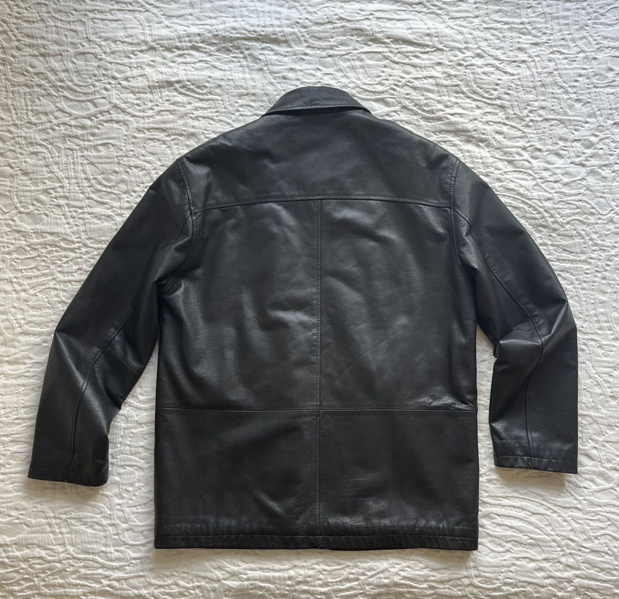 Vintage Mens Leather Jacket 50/L Size US M / EU 48-50 / 2 - 2 Thumbnail