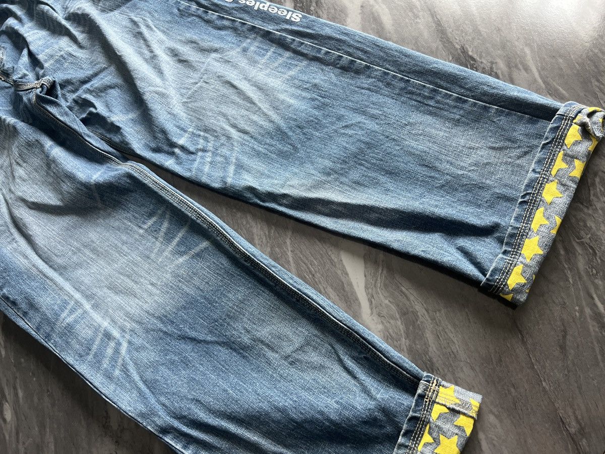 Japanese Brand Sleeples Gotch Night Back Fun All : Denim Star Inside Tips Size US 33 - 8 Thumbnail