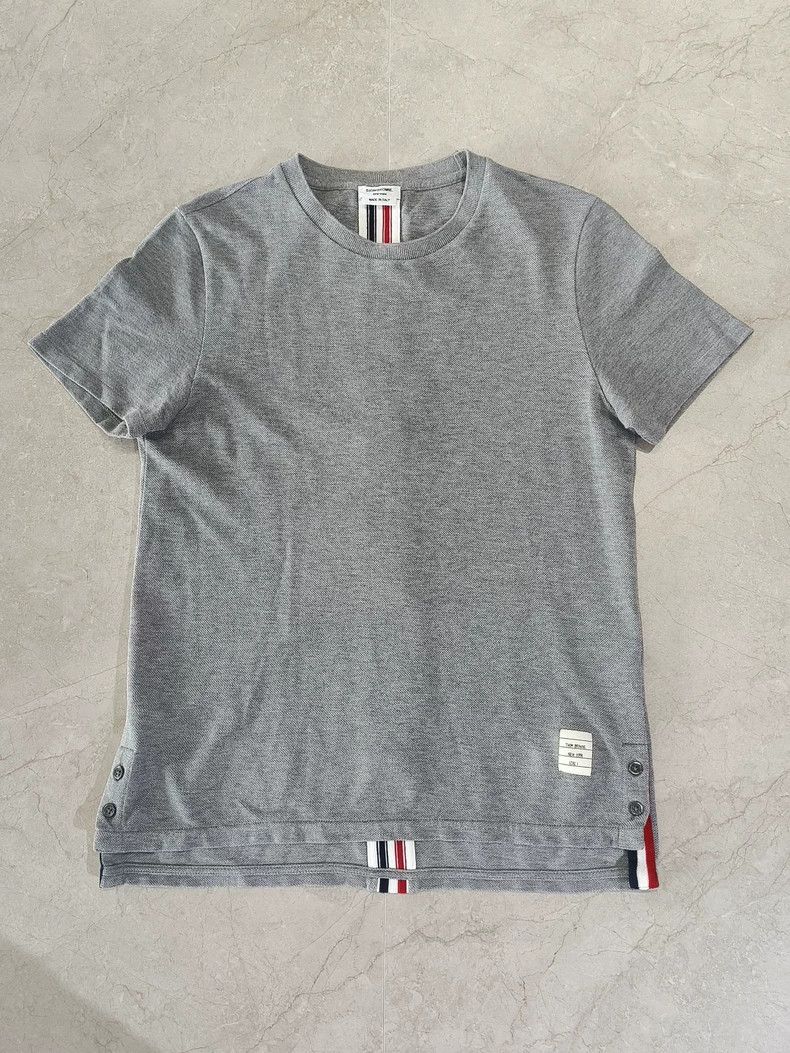 Thom Browne Thom Browne Classic Striped Back Tee - dmc Size US M / EU 48-50 / 2 - 1 Thumbnail