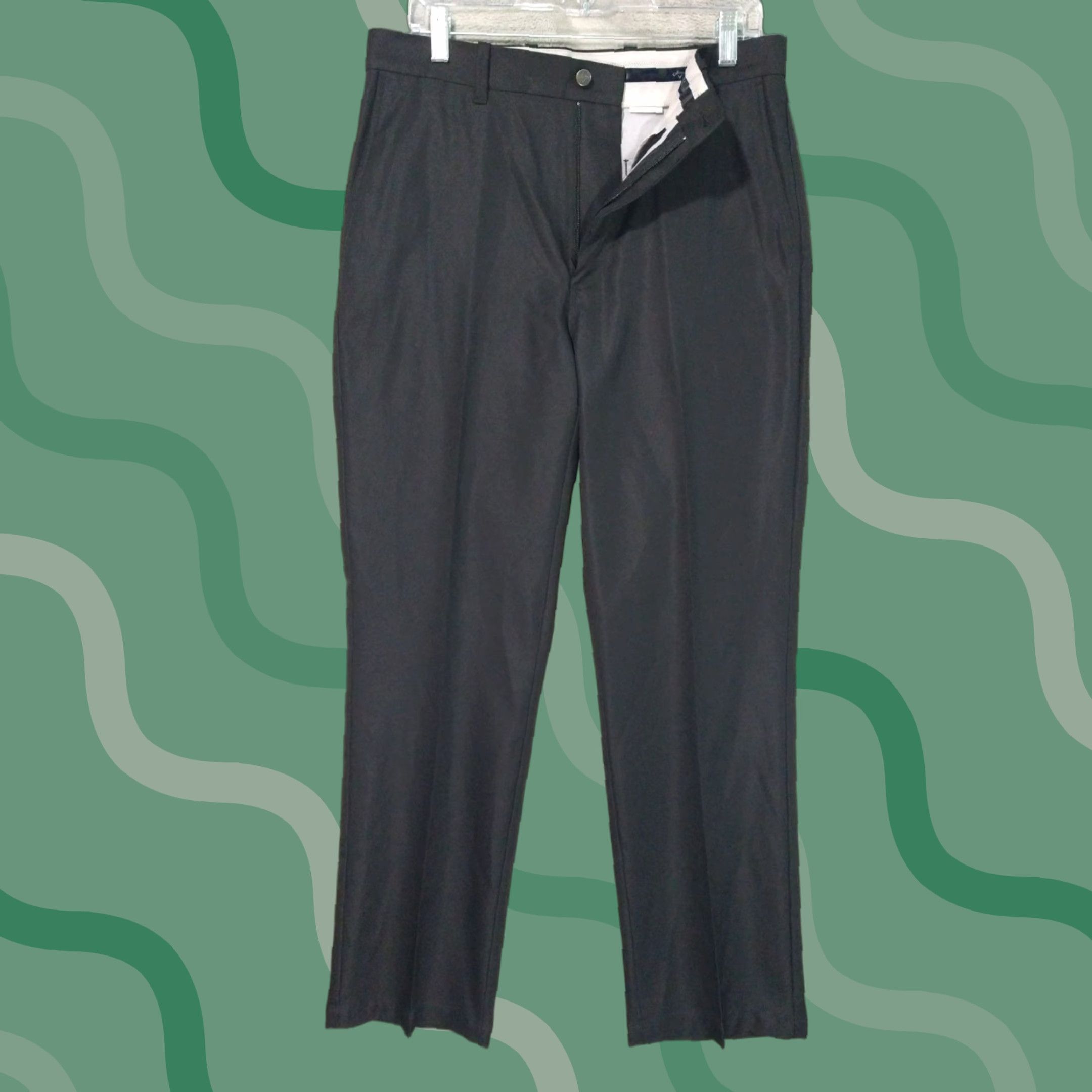 Callaway Callaway Pants 32x32 Black Chino Performance Stretch Straight Leg Mens Size US 32 / EU 48 - 1 Thumbnail