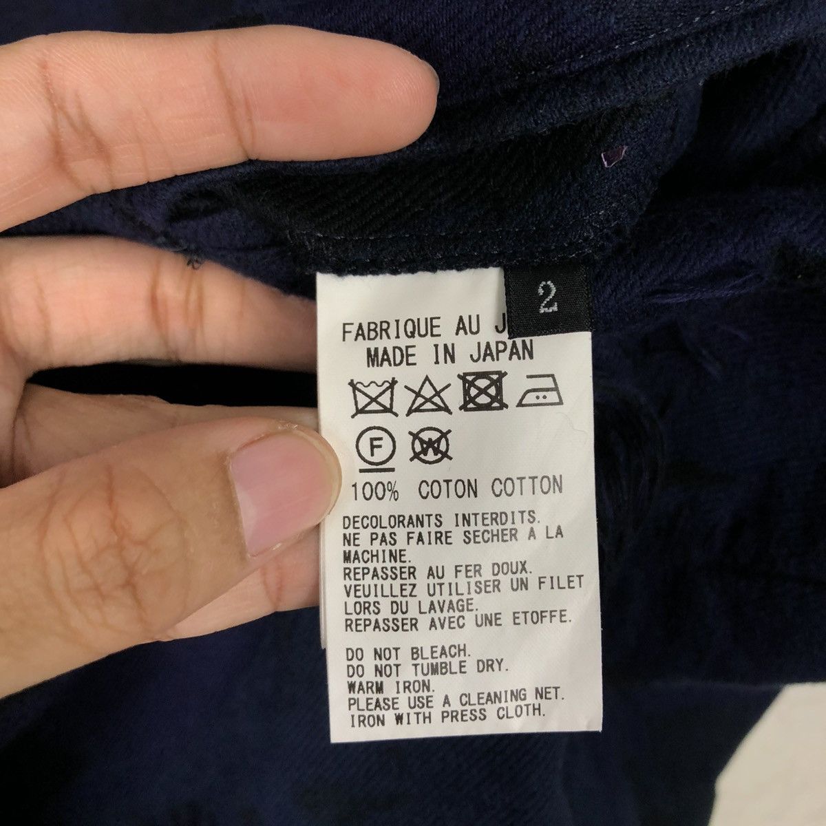 Yohji Yamamoto 🔥VINTAGE Y’S YOHJI YAMAMOTO LONG JACKET DENIM FLORAL Size US M / EU 48-50 / 2 - 23 Thumbnail