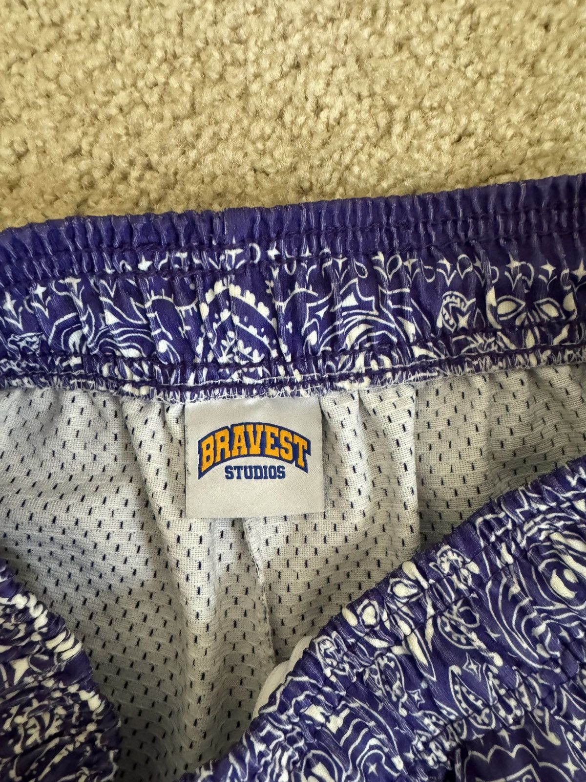 Bravest Studios Bravest studios purple paisley shorts Size US 30 / EU 46 - 2 Thumbnail