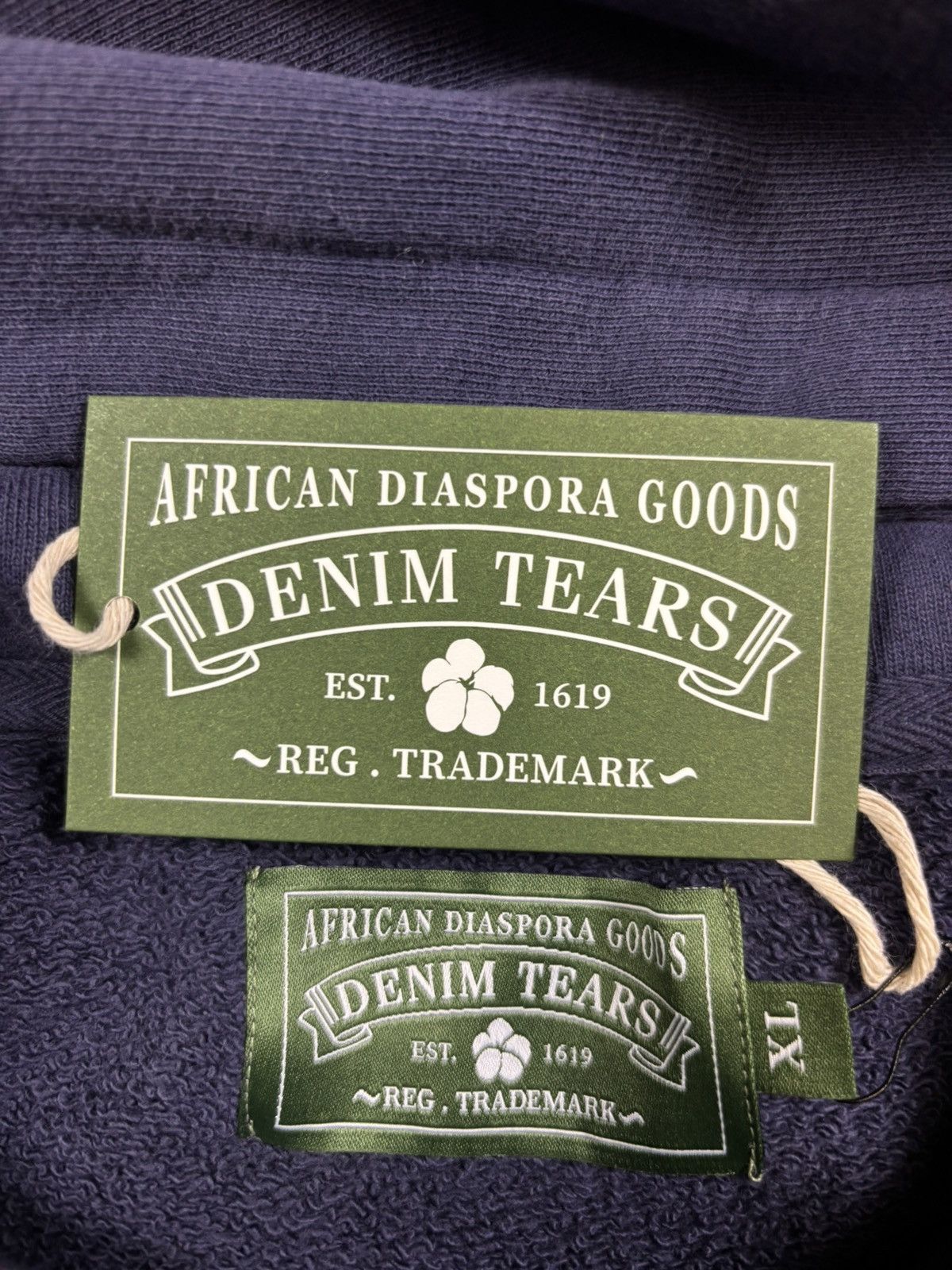 DENIM TEARS Denim Tears ADG Hoodie, Purple Size US XL / EU 56 / 4 - 7 Thumbnail