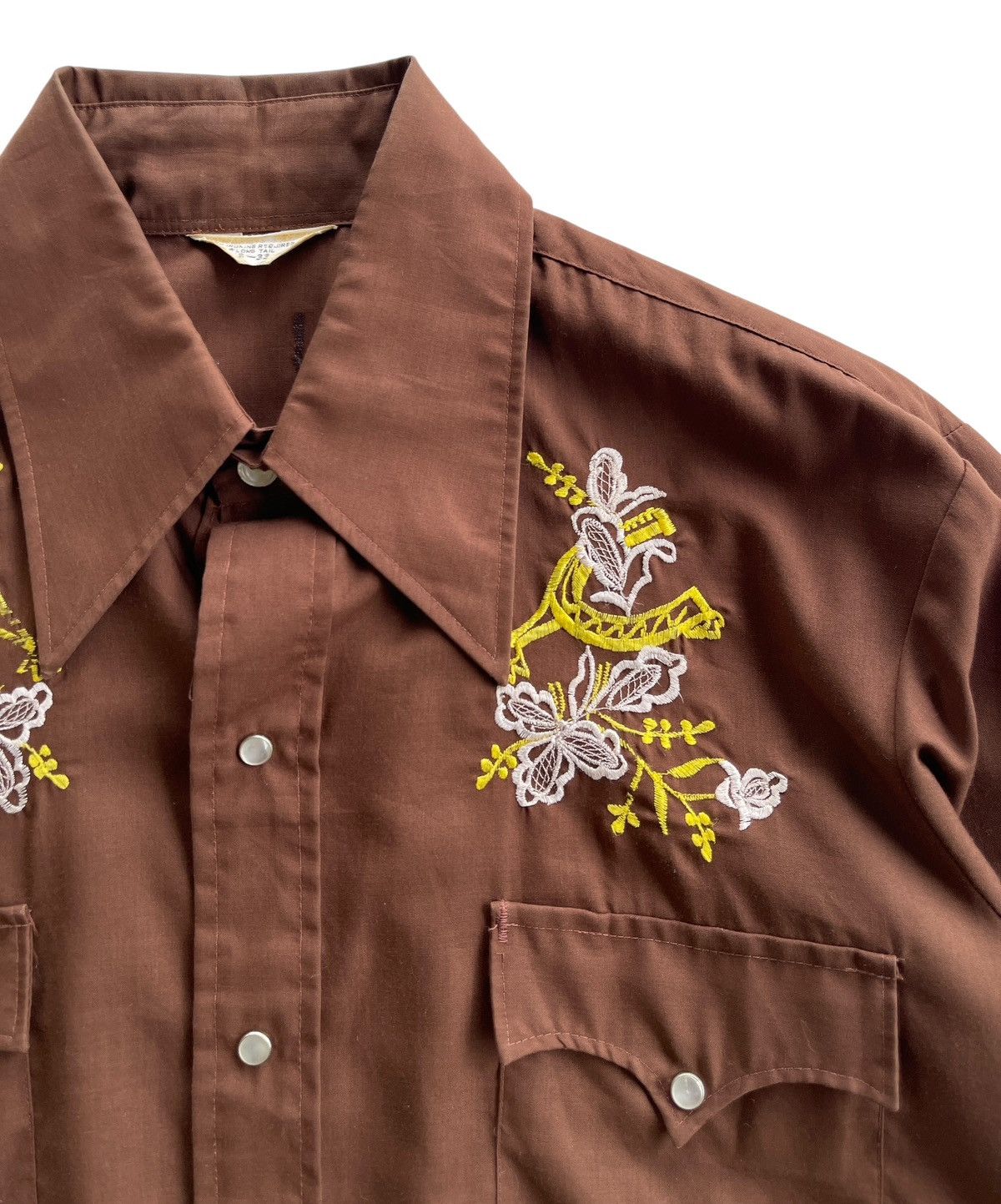 Cowboy Equipment Vintage 60s Western Cowboy Cut Off Shirt Size L / US 10 / IT 46 - 6 Thumbnail