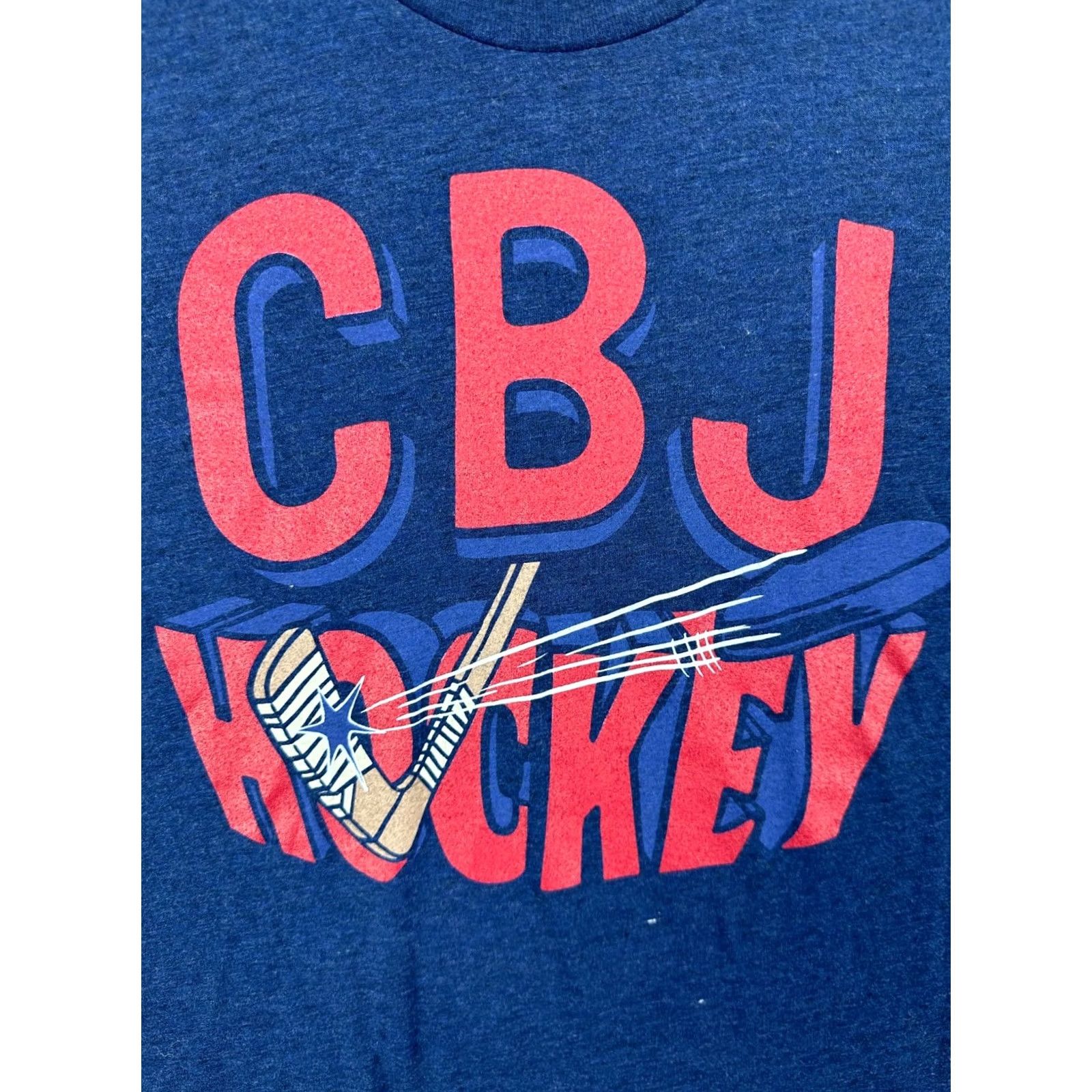 Vintage Homage Columbus Blue Jacket Hockey Tee Shirt Adult Large Navy - Mens Short Sleeve T-Shirt Size US L / EU 52-54 / 3 - 5 Thumbnail