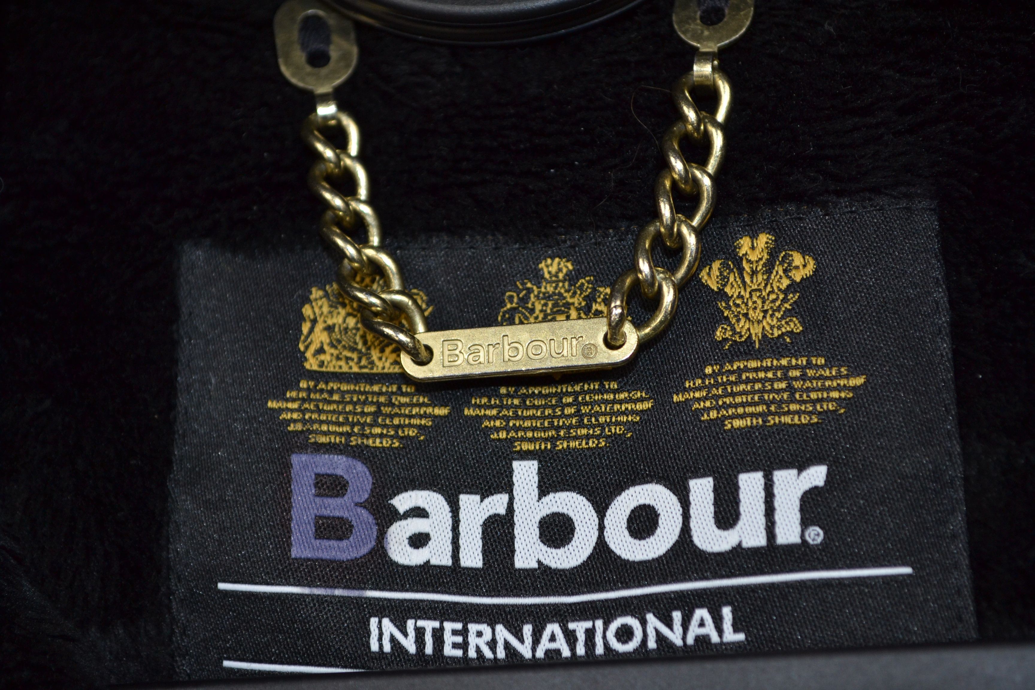 Barbour Barbour International Chicara Wax Jacket Biker Black Streak Size S / US 4 / IT 40 - 6 Thumbnail