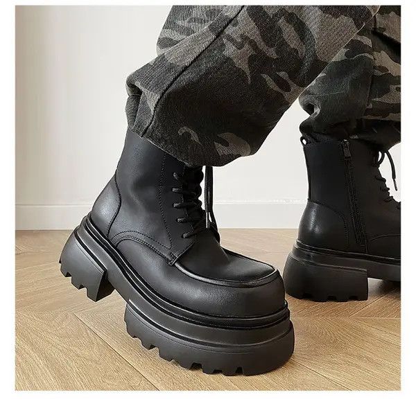 Leather Higuchi x Maezo Classic Black Leather Boots Size US 8 / EU 41 - 3 Thumbnail