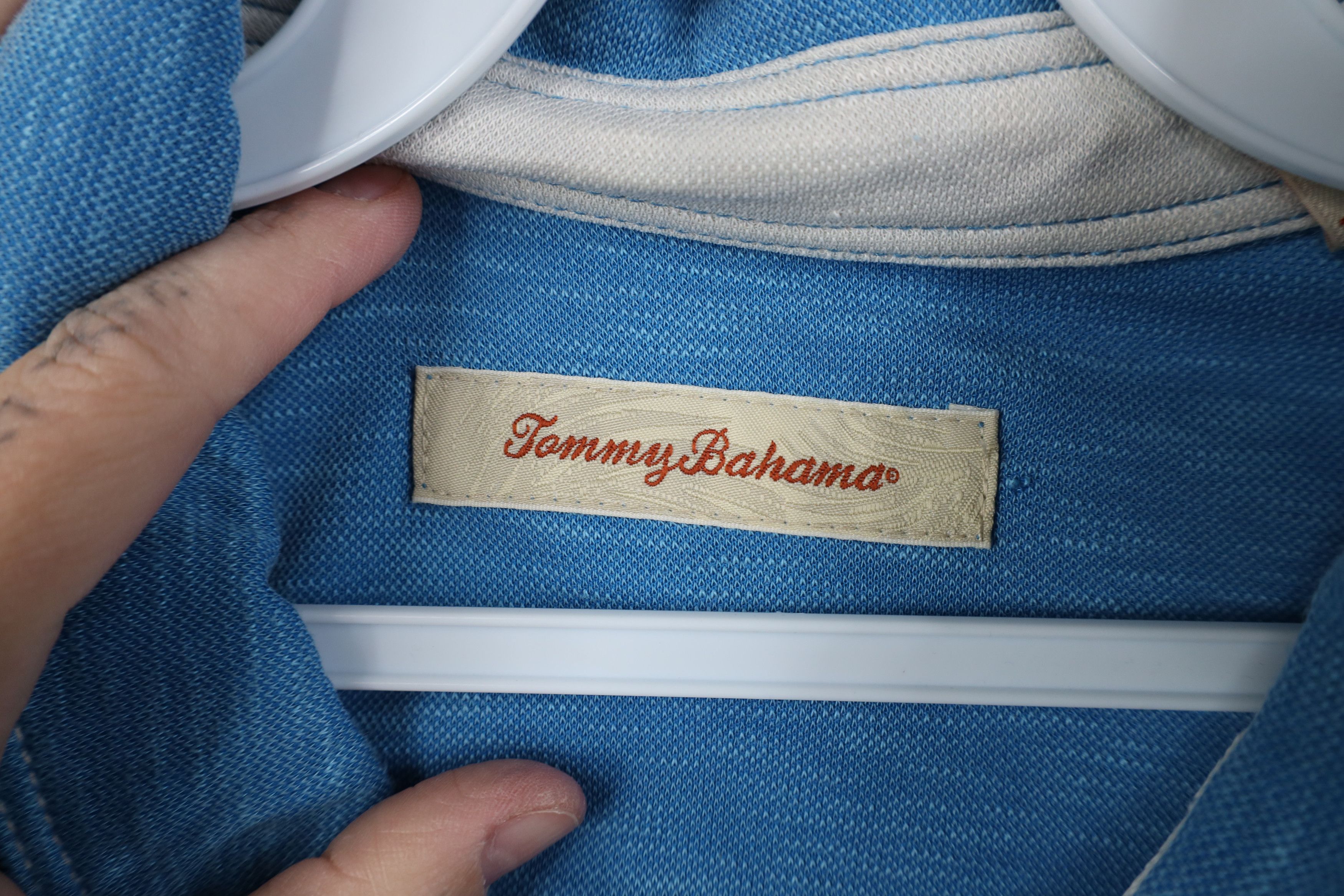 Tommy Bahama Tommy Bahama Knit Short Sleeve Collared Golf Polo Shirt Blue Size US XXL / EU 58 / 5 - 7 Thumbnail