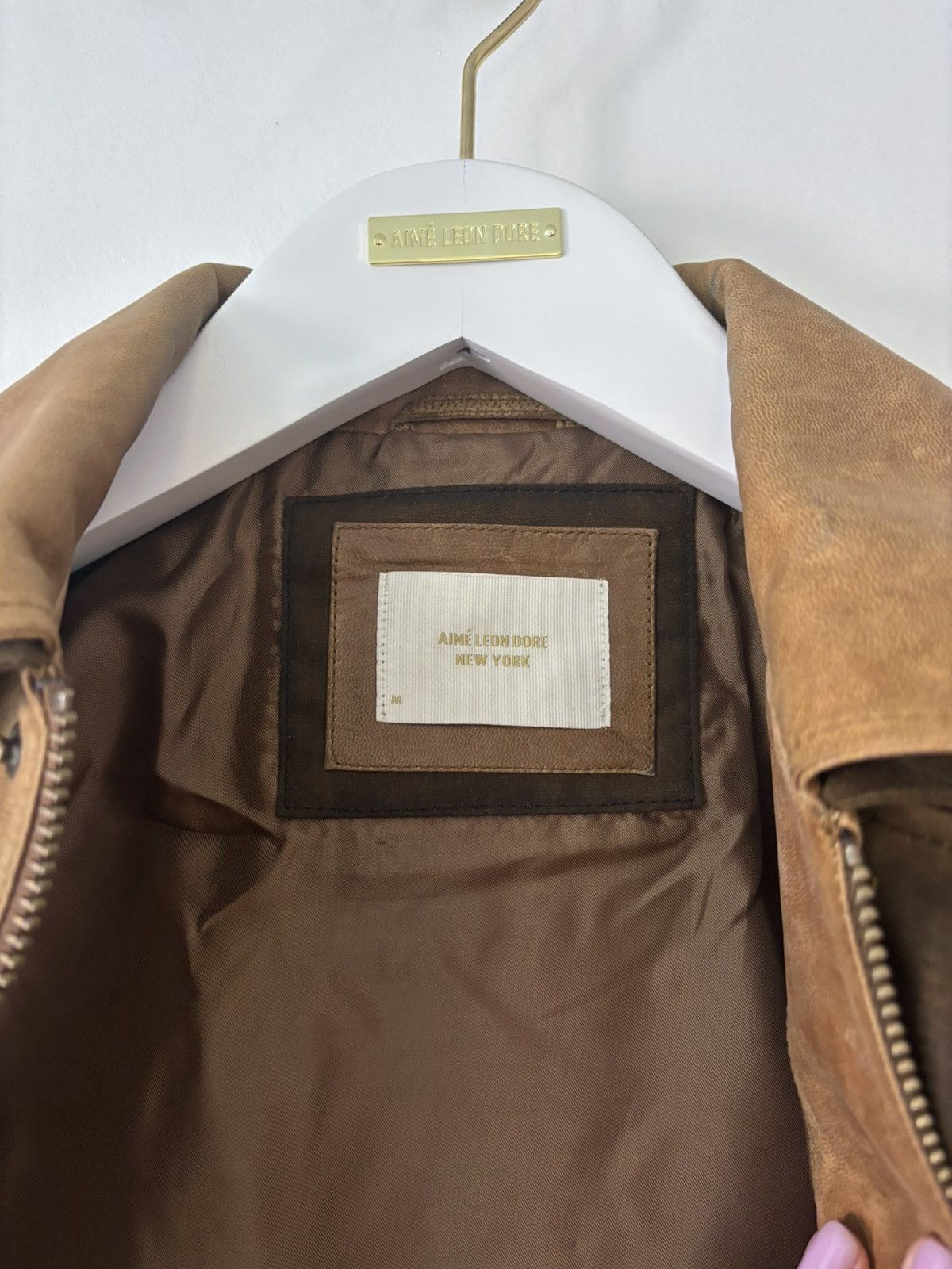 Aime Leon Dore Aime Leon Dore Leather Aviator Jacket Size US M / EU 48-50 / 2 - 4 Thumbnail
