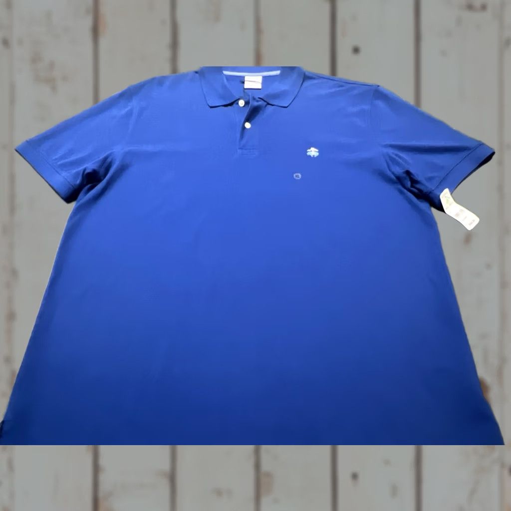 Brooks Brothers Brooks Brothers Polo Mens XL Shirt Slim Fit 100% Cotton Blue New Size US XL / EU 56 / 4 - 1 Thumbnail