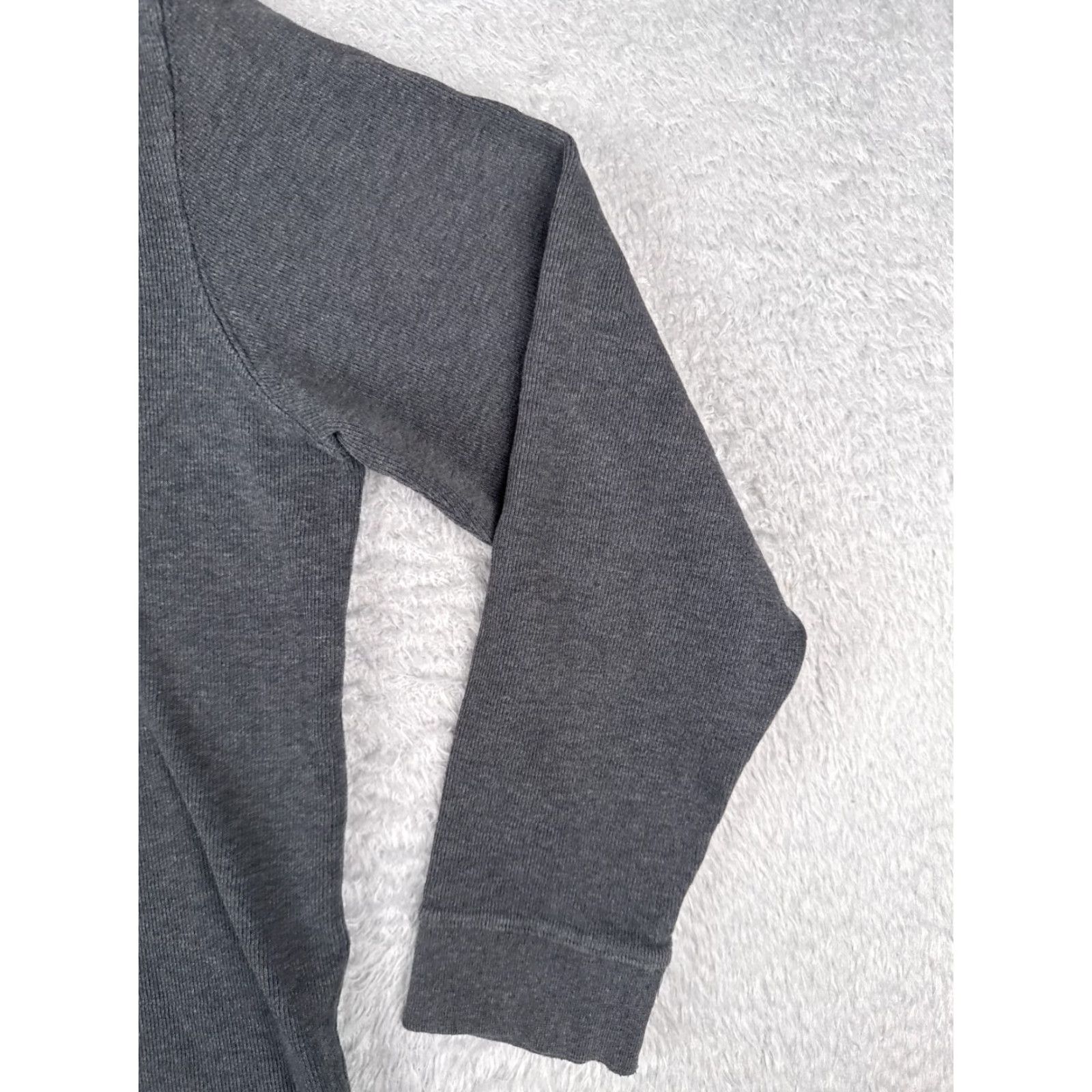 Vintage US Polo Assn Sweater Men L Gray 1/4 Zip Mock Neck 100% Cotton Knit Pullover Regular Size L Mens Size US L / EU 52-54 / 3 - 2 Thumbnail