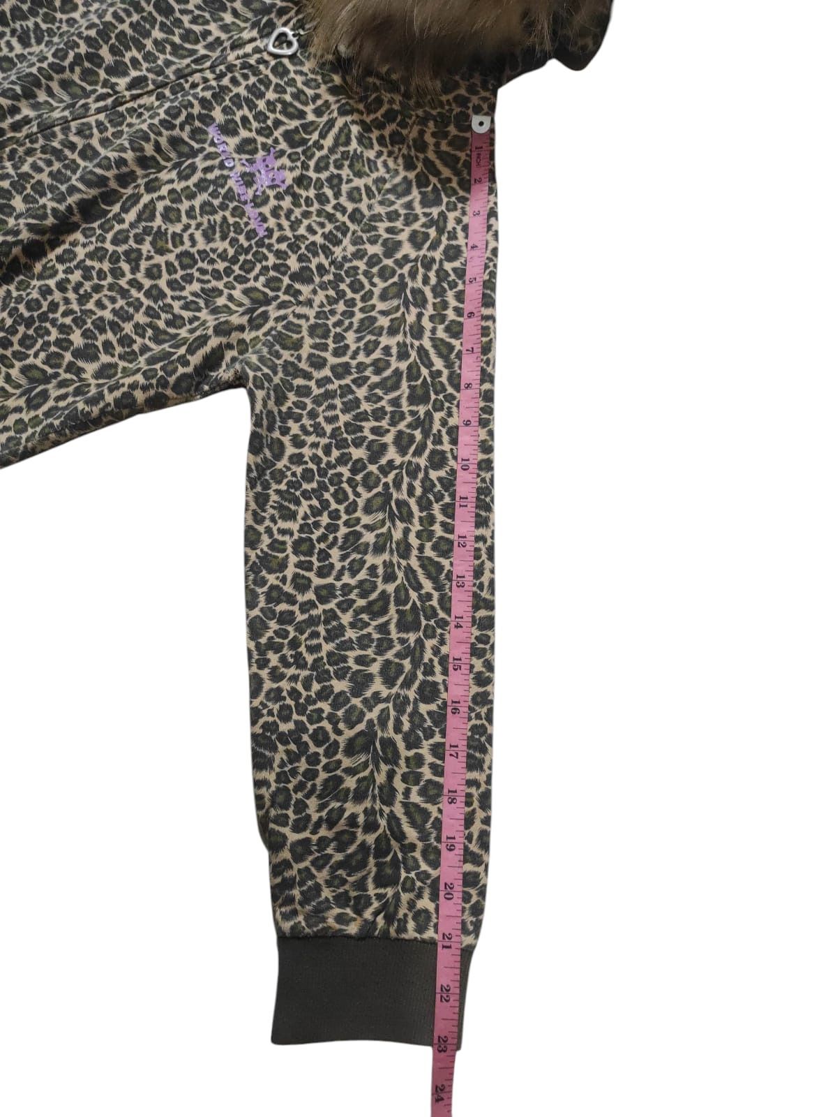 Hysteric Glamour World Wide Love Leopard Fur Hoodie IfSixWasNine LGB style Size S / US 4 / IT 40 - 20 Thumbnail