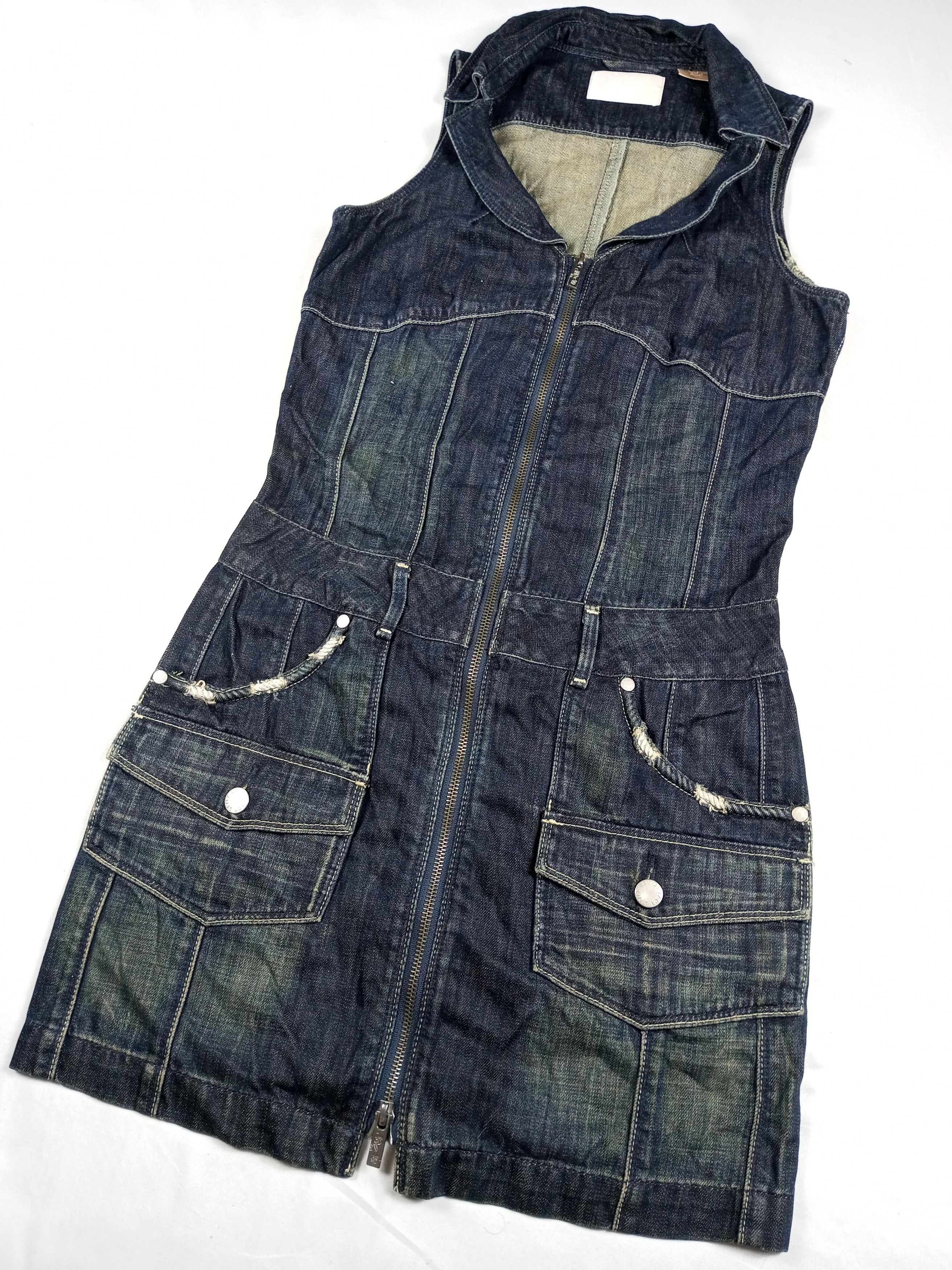 Levi's Vintage Levi’s Lady Sleeve less Denim Size M / US 6-8 / IT 42-44 - 2 Thumbnail