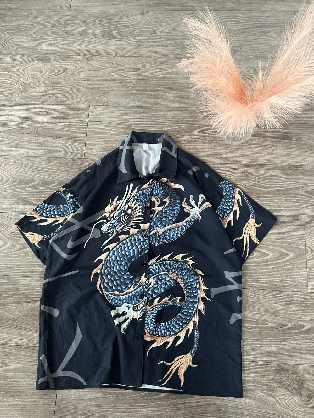 Affliction × Japanese Brand ‼️Archival Japanese Style Dragon Y2k Lite Weight Silk Tee‼️ Size US L / EU 52-54 / 3 - 9 Thumbnail