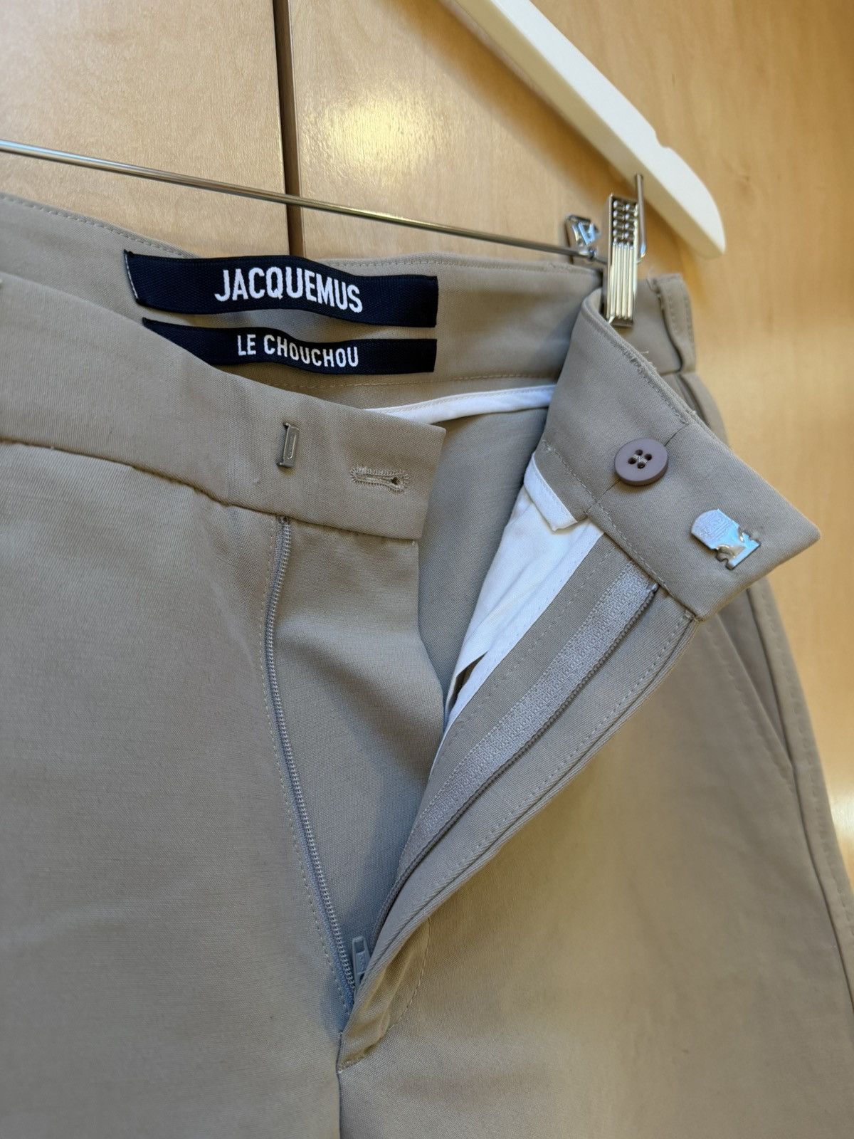 Jacquemus Men’s Beige Le Chouchou 'Le Pantalon Piccinni' Trousers Size US 31 - 4 Thumbnail