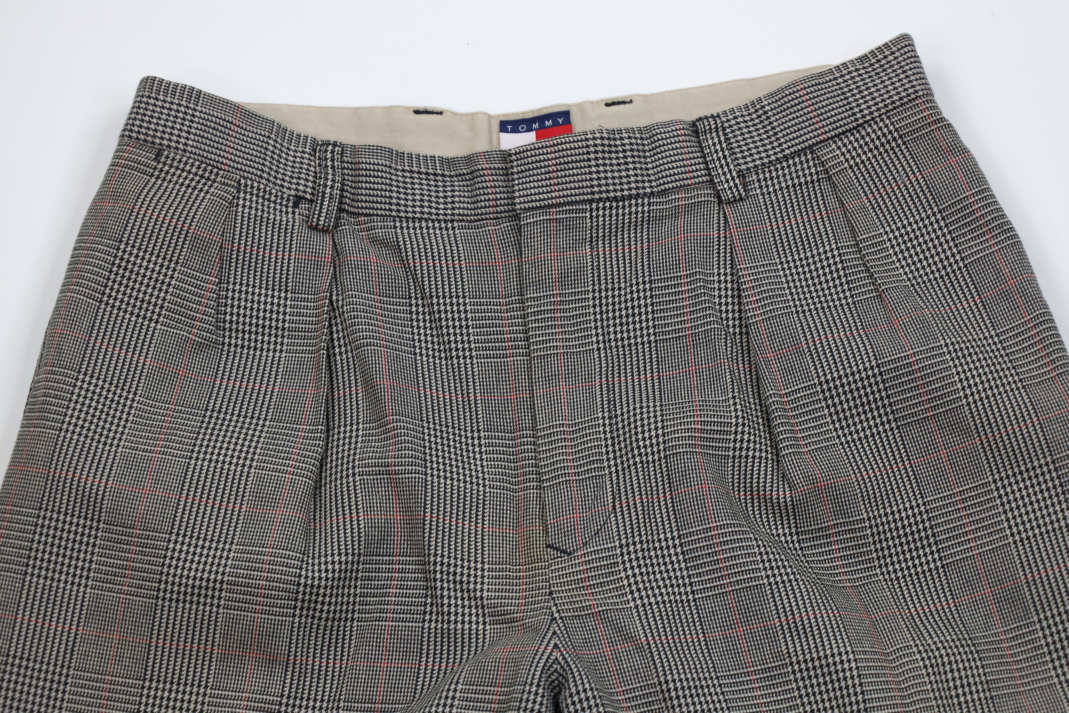 Tommy Hilfiger Vintage 90s Tommy Hilfiger Wide Leg Chino Pants Houndstooth Size US 34 / EU 50 - 2 Thumbnail