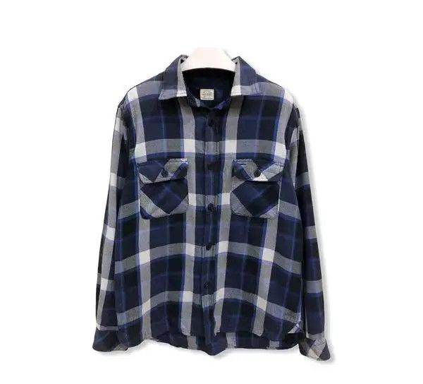 Japanese Brand Japanese Brand Back Number Plaid Tartan Flannel Shirt 👕 Size US M / EU 48-50 / 2 - 1 Thumbnail