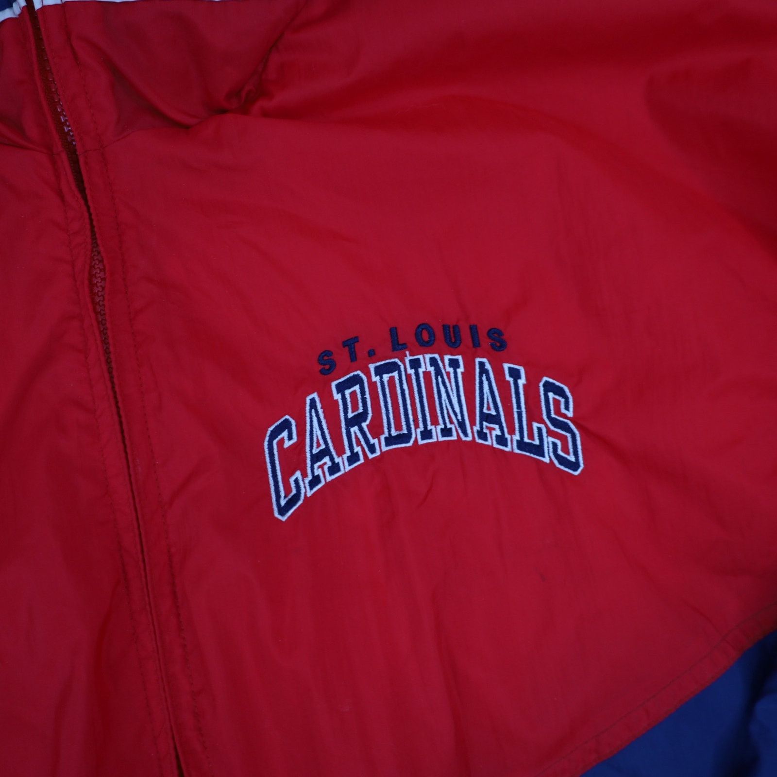 MLB × Starter × Vintage VTG Starter St. Louis Cardinals All Sewn Windbreaker Jacket Size US XXL / EU 58 / 5 - 4 Thumbnail