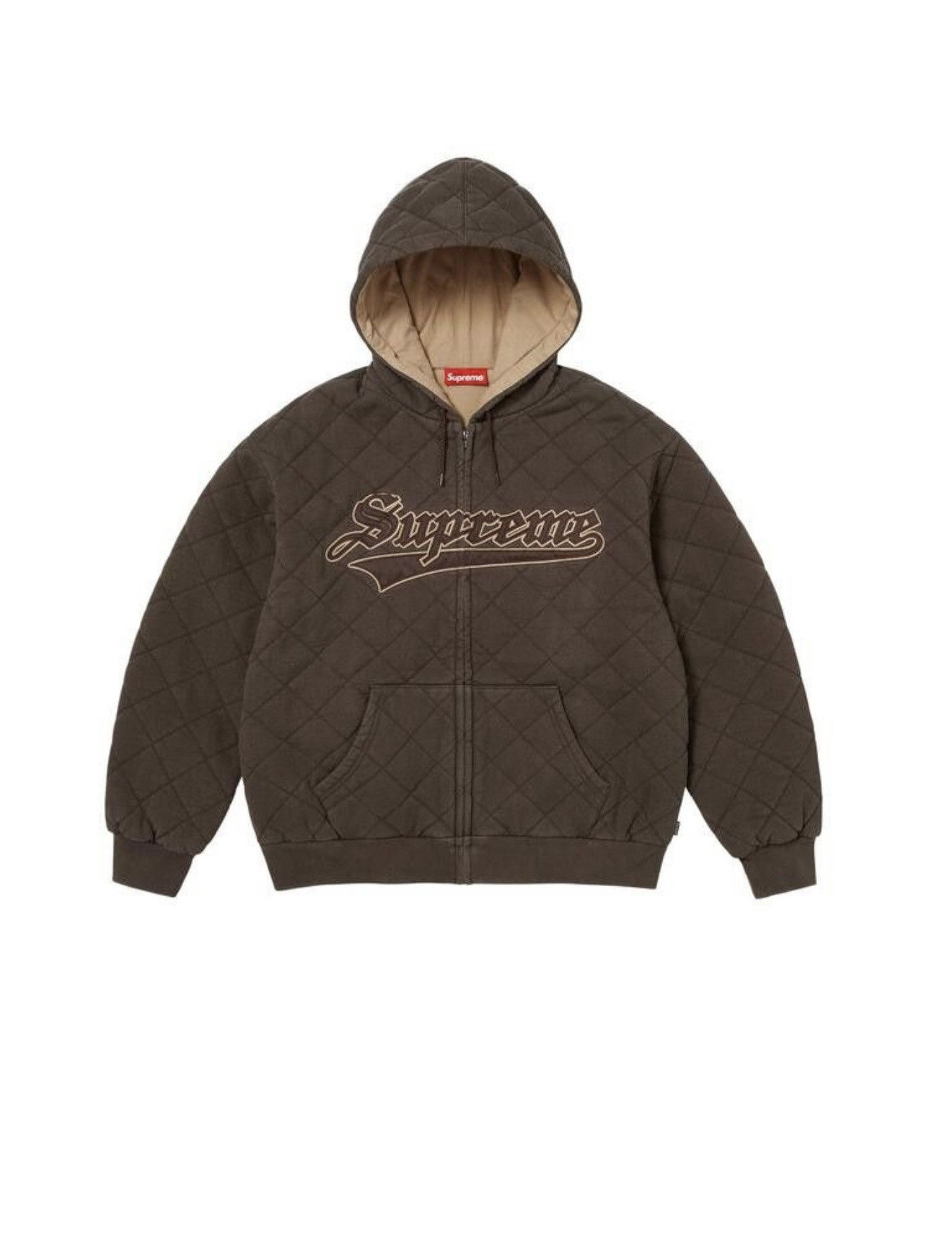 Supreme Supreme Quilted Zip Up Hoodie Size US XL / EU 56 / 4 - 1 Thumbnail