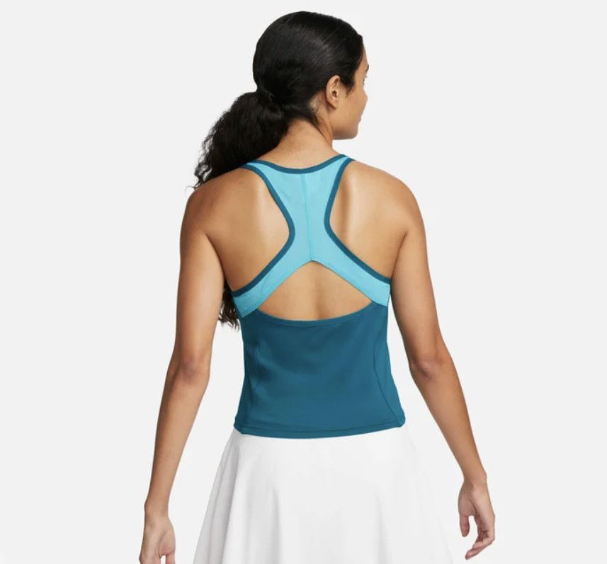 Nike Nike FD7929 Court Dri-FIT Slam Tennis Tank Top Teal ( M ) Size M / US 6-8 / IT 42-44 - 2 Thumbnail