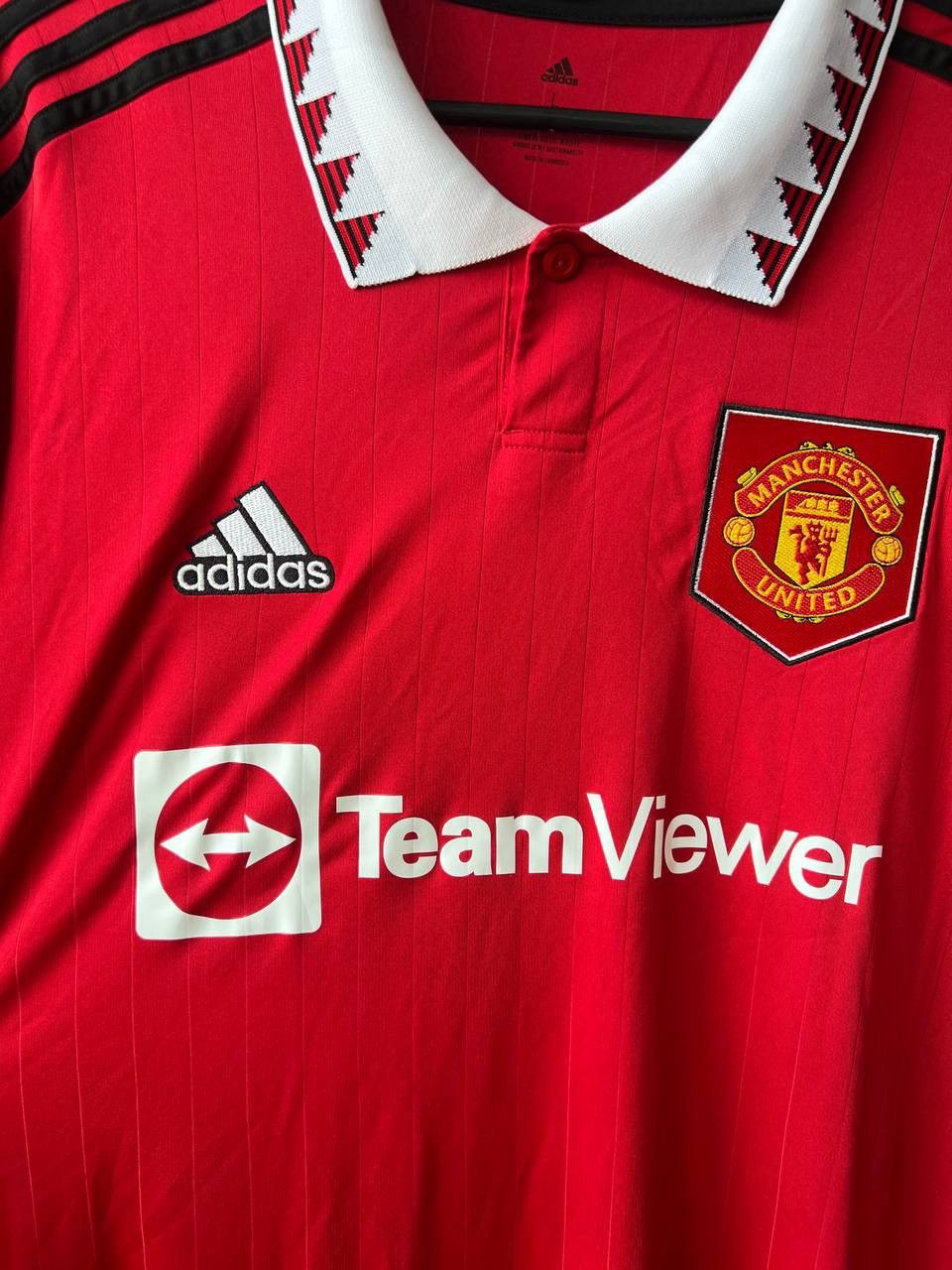 Adidas 2022/23 MANCHESTER UNITED #14 ERIKSEN HOME SOCCER JERSEY L Size US L / EU 52-54 / 3 - 7 Thumbnail