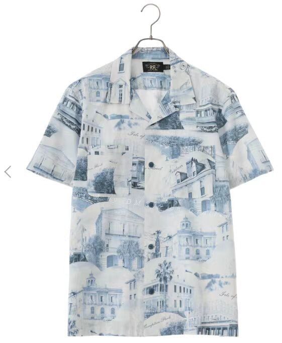 RRL Ralph Lauren RRL Men's Printed Casual Short-Sleeve Shirt Size US L / EU 52-54 / 3 - 1 Thumbnail