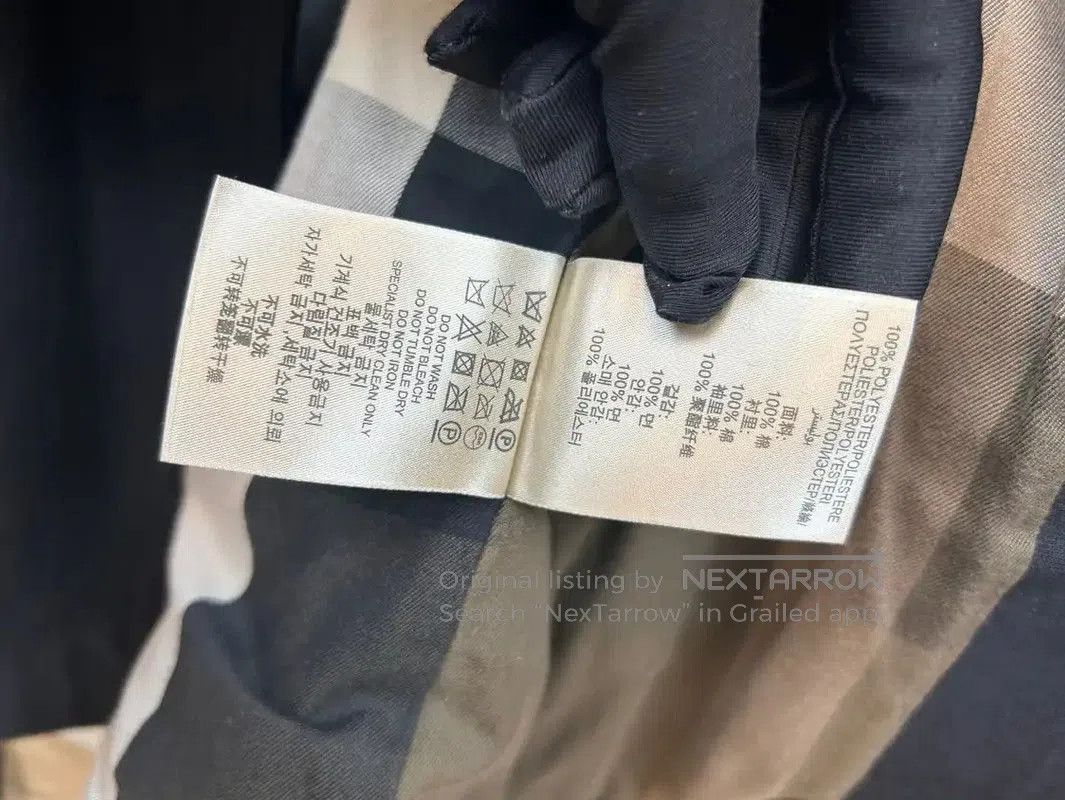 Burberry Burberry Black Cotton Logo Short Trench Coat. Size S / US 4 / IT 40 - 6 Thumbnail