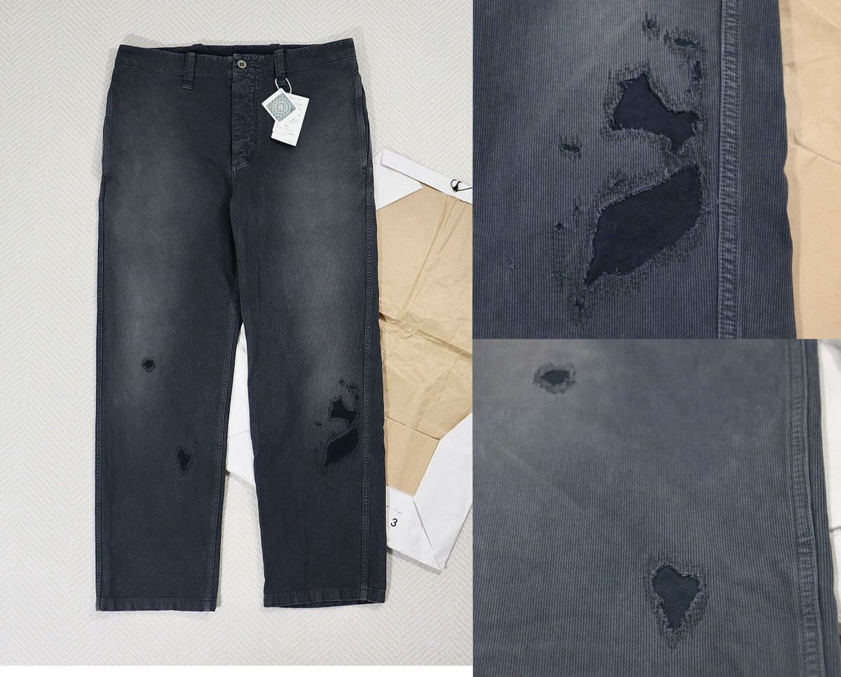 Visvim ICT Carroll Pants Dmgd Size 5 Grey | Grailed