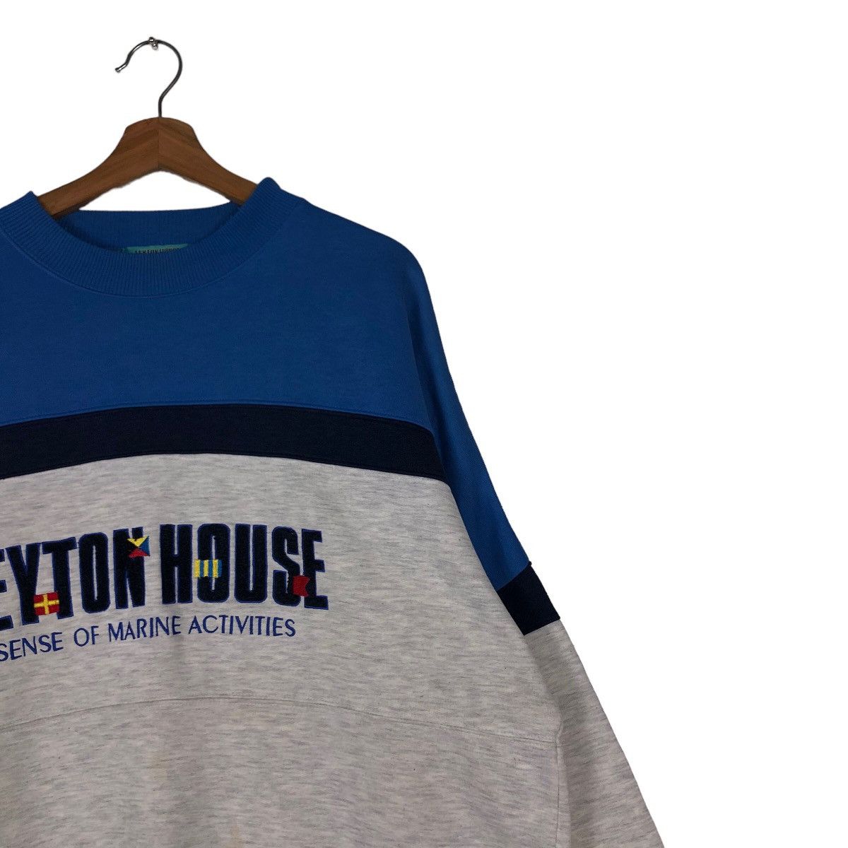 Japanese Brand 🔥Vintage Sweatshirt Crewneck Leyton House Big Logo Size US L / EU 52-54 / 3 - 6 Thumbnail