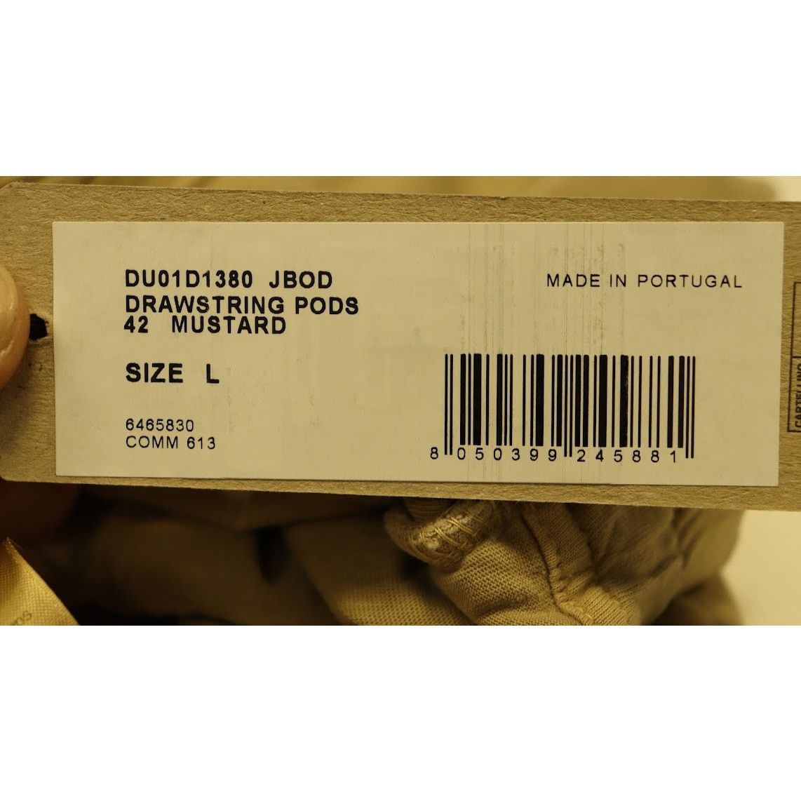 Rick Owens o1rshd1 Drawstring Pods Shorts in Mustard Size US 34 / EU 50 - 11 Thumbnail