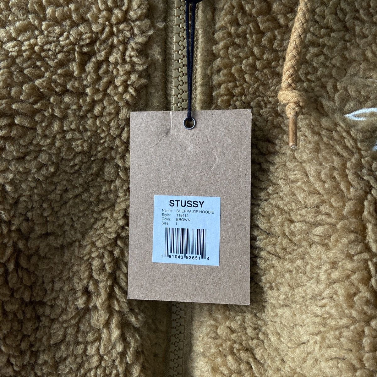 Stussy Stussy Sherpa Zip Hoddie Brown Size US L / EU 52-54 / 3 - 7 Thumbnail