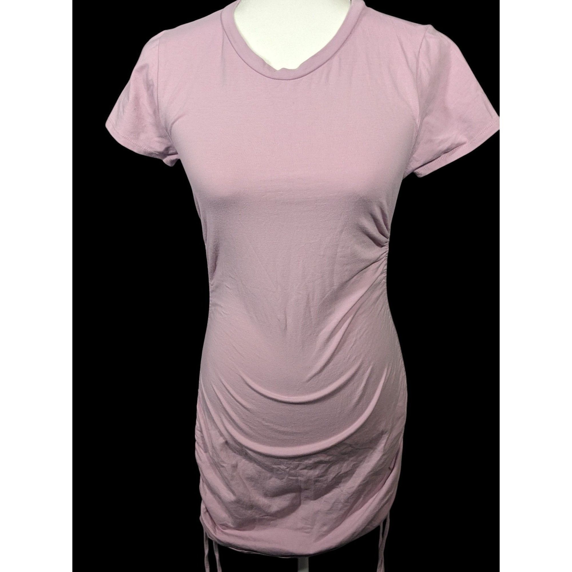 Other Full Tilt Light Pink Drawstring Side Bodycon Dress Size Medi Size M / US 6-8 / IT 42-44 - 1 Thumbnail