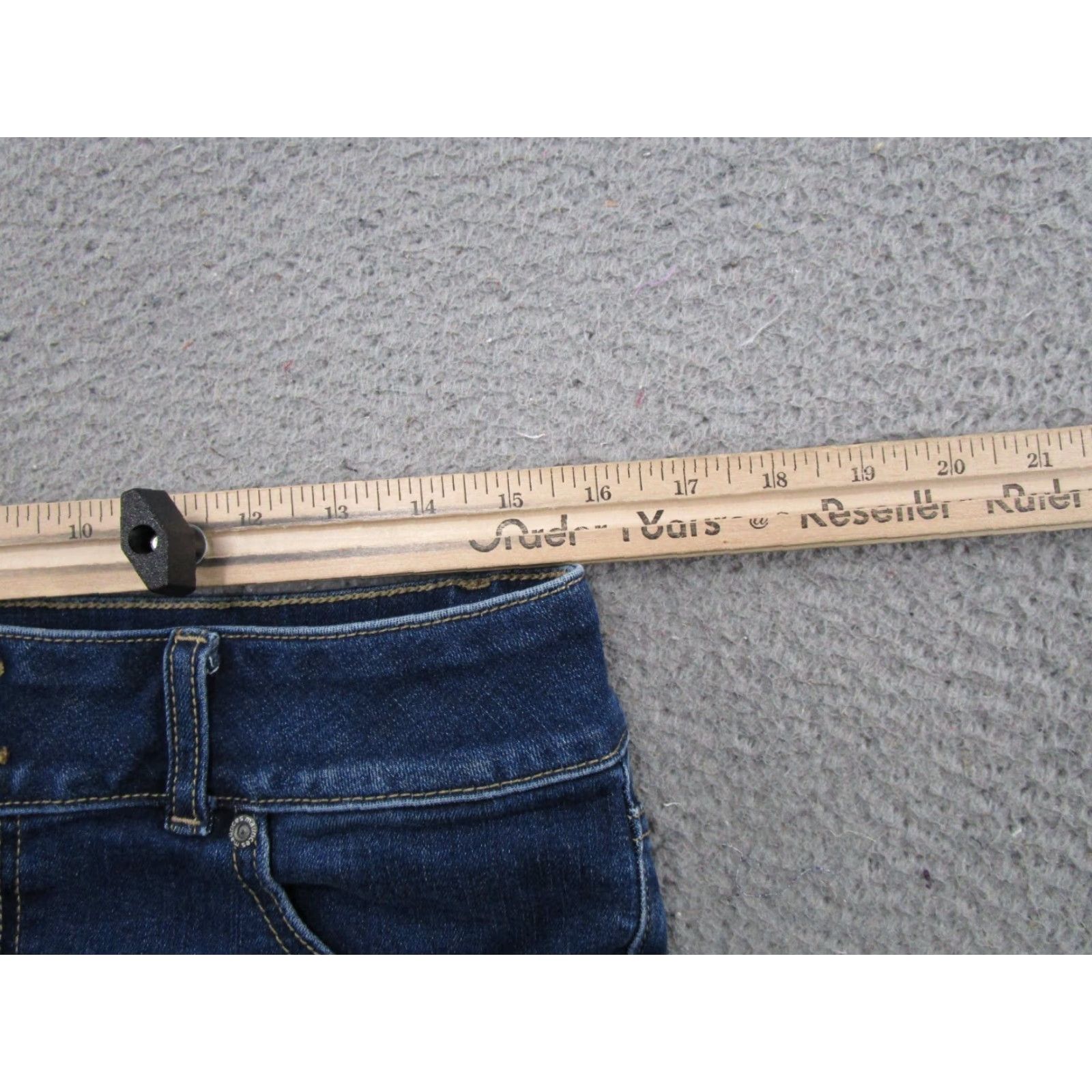 Vintage Maurices M Jeans Regular Rise Mid Blue Denim Stretch Distressed 6 Jeans Womens Shoes? Size 28" / US 6 / IT 42 - 6 Thumbnail